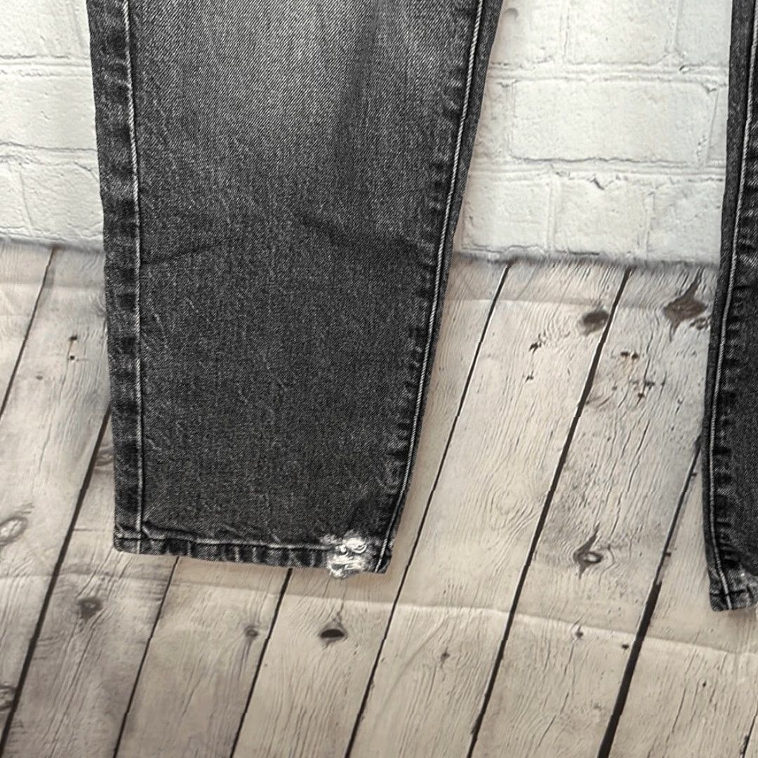 Good American Good American Womens Jeans Distressed Black 8 Regular Gray 29 Straight Anthology? Size 30" / US 8 / IT 44 - 5 Thumbnail