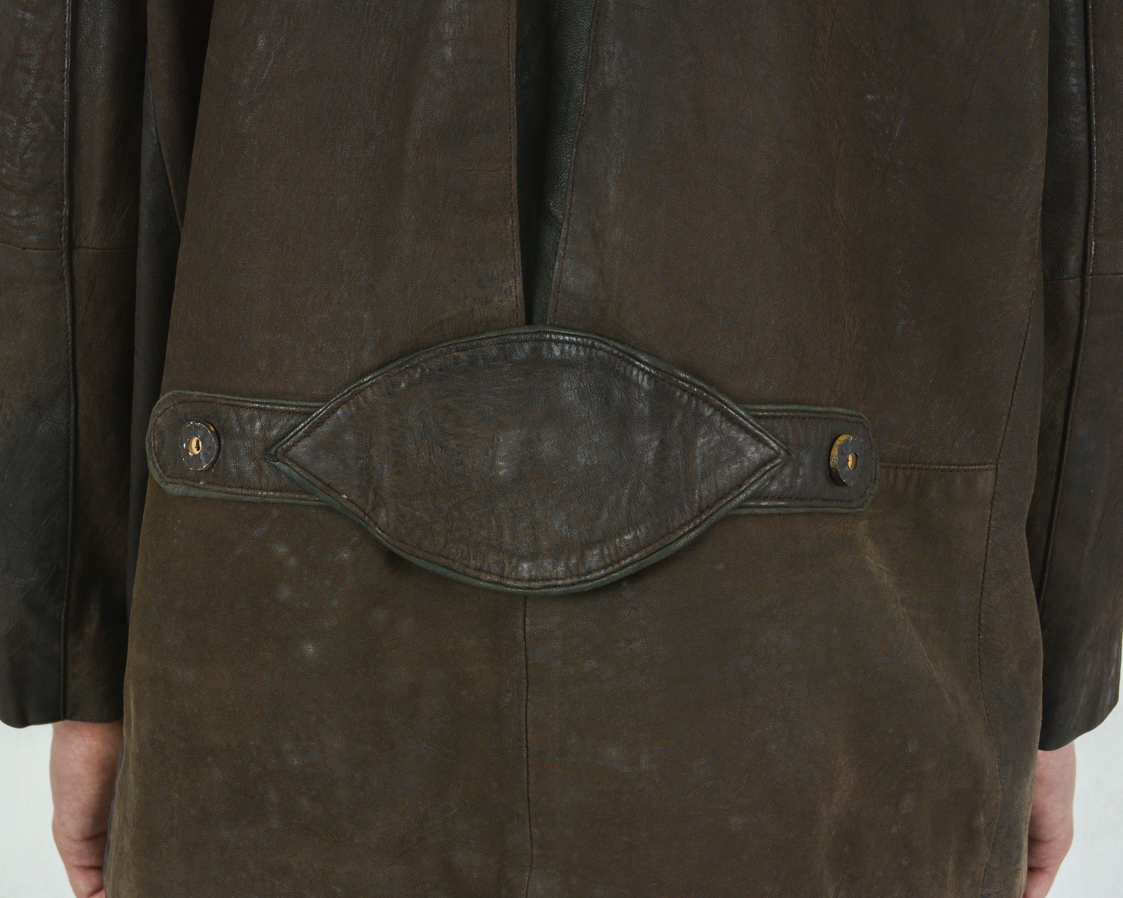 Leather W19 New Fast 2XL Leather Trachten Jacket Coat Blazer Janker Size 46R - 7 Thumbnail
