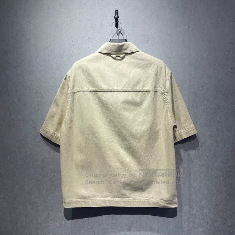 Louis Vuitton Louis Vuitton Solid logo embossed denim short sleeve shirt Size US XXL / EU 58 / 5 - 2 Thumbnail