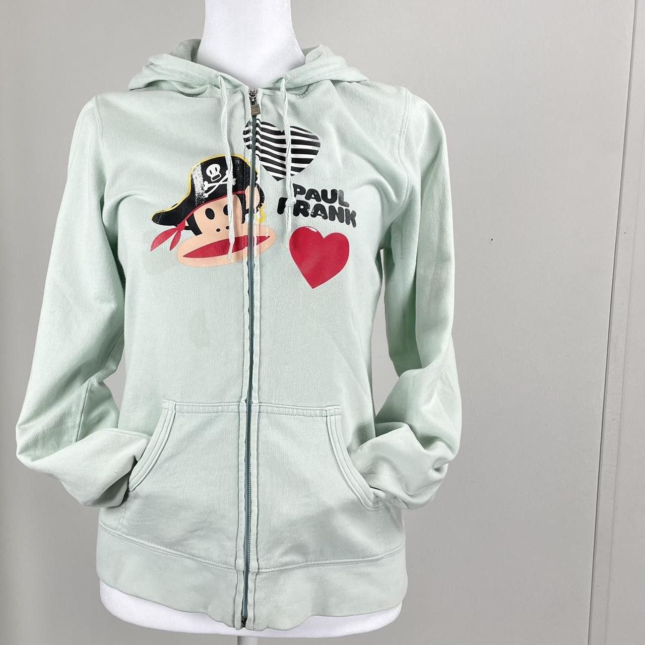 Paul Frank ✩ Paul Frank Mint Julius Pirate Zip Up Hoodie ♡ Size S / US 4 / IT 40 - 2 Thumbnail