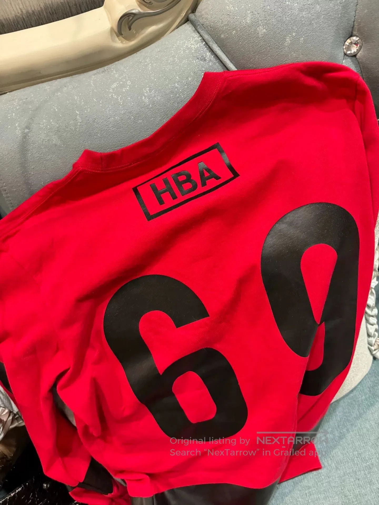 Hood By Air HBA Red Hoodie with Large Graphic. Size US M / EU 48-50 / 2 - 4 Thumbnail