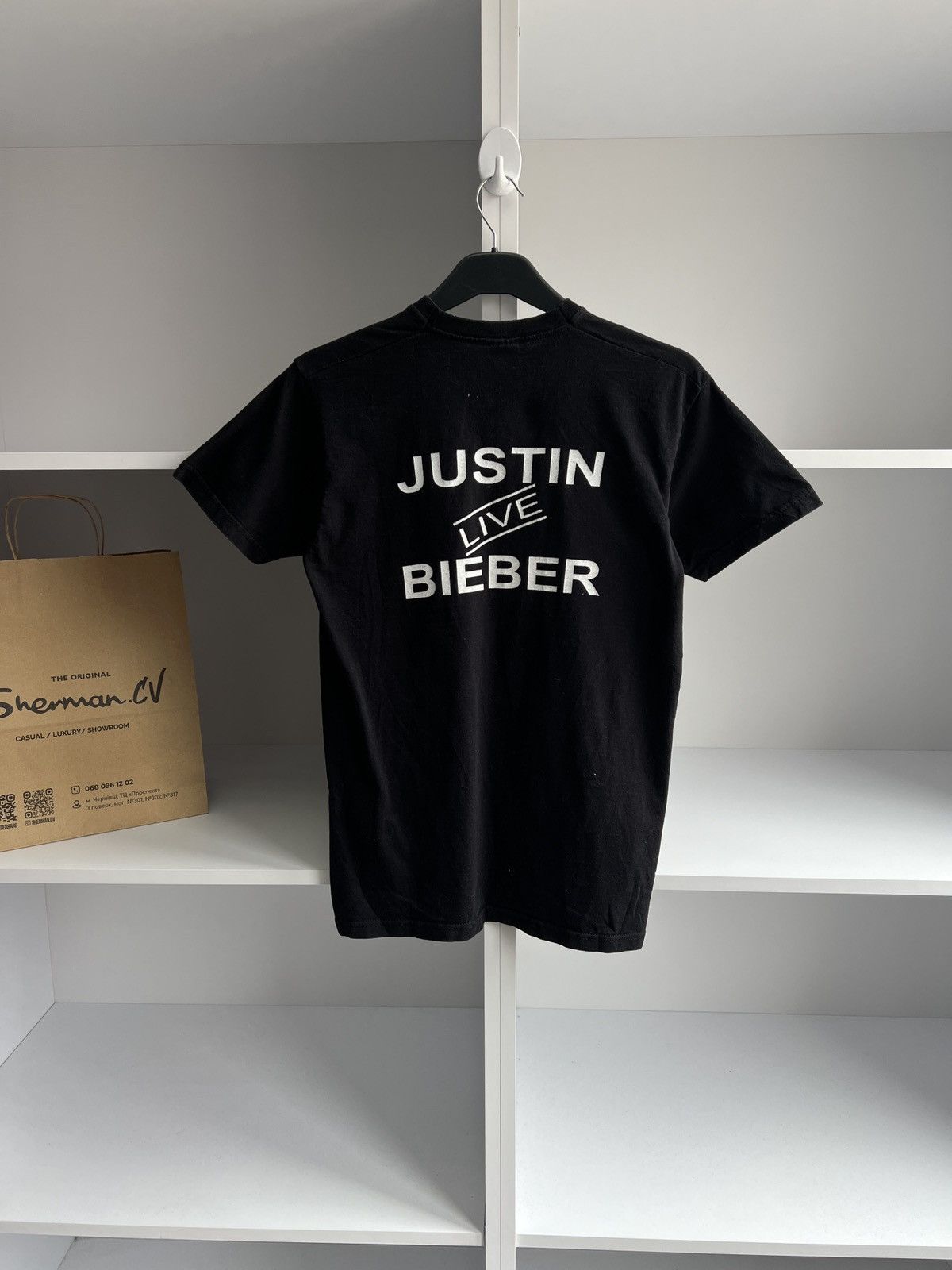 Band Tees × Vintage Vintage Justin Bieber Overprinted Tee Size US S / EU 44-46 / 1 - 8 Thumbnail