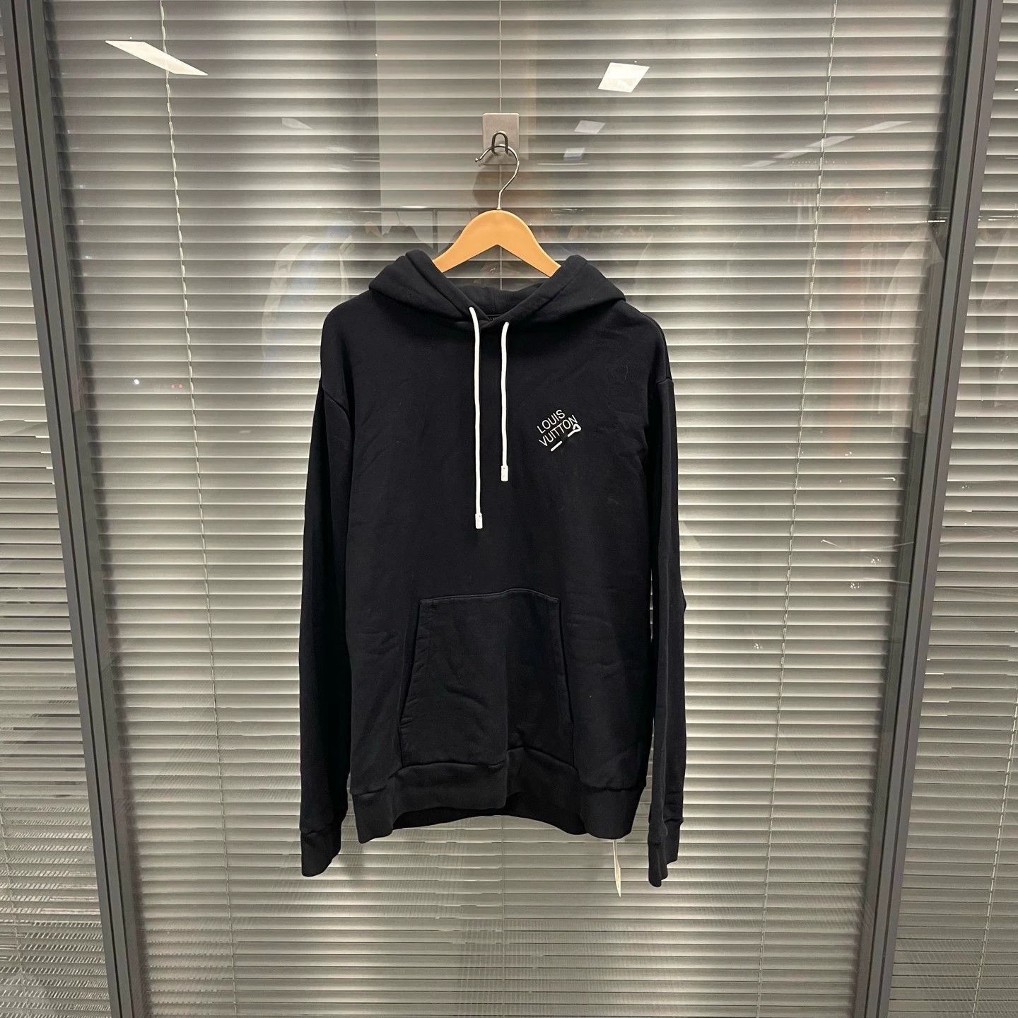 Louis Vuitton Black Hoodie with Drawstring and Front Pocket Size US XL / EU 56 / 4 - 1 Thumbnail