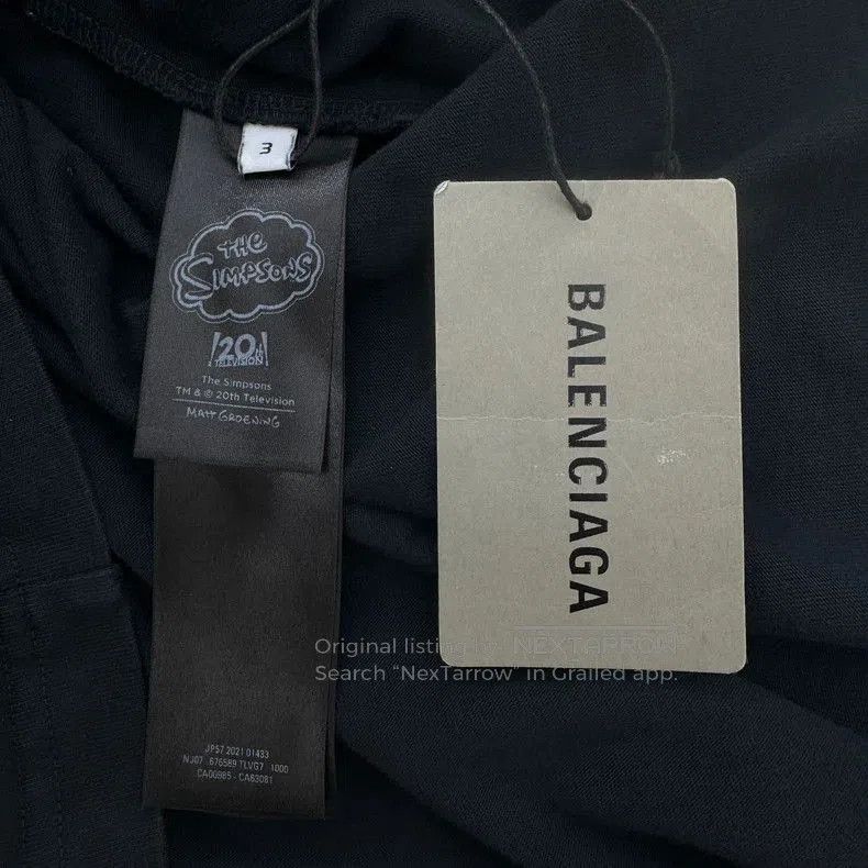 Balenciaga Balenciaga Simpson Distressed Short Sleeve. Size US XXL / EU 58 / 5 - 3 Thumbnail