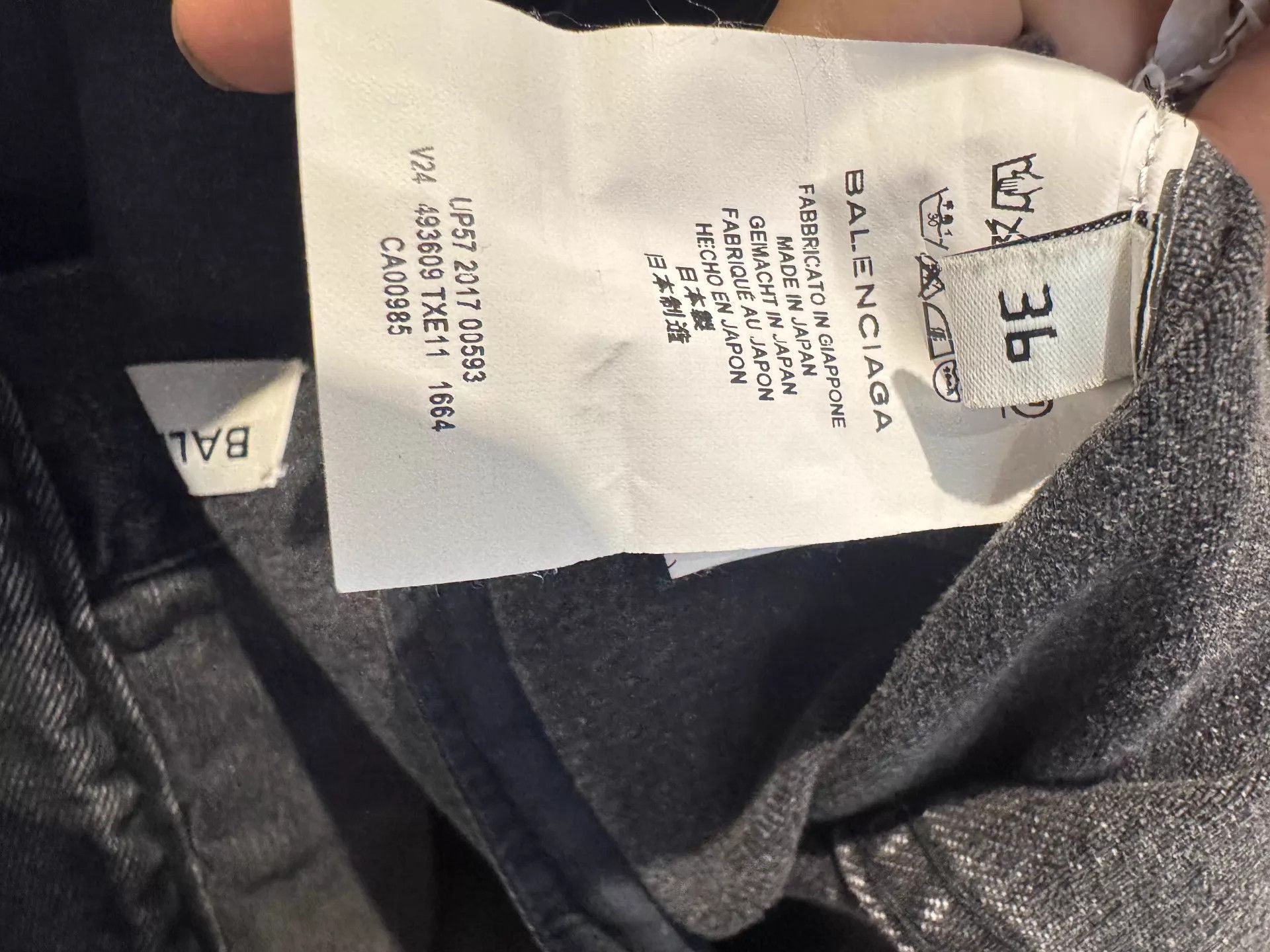 Balenciaga Balenciaga Black Denim Jacket Unisex Back Logo Japanese 36 Size XS / US 0-2 / IT 36-38 - 3 Thumbnail