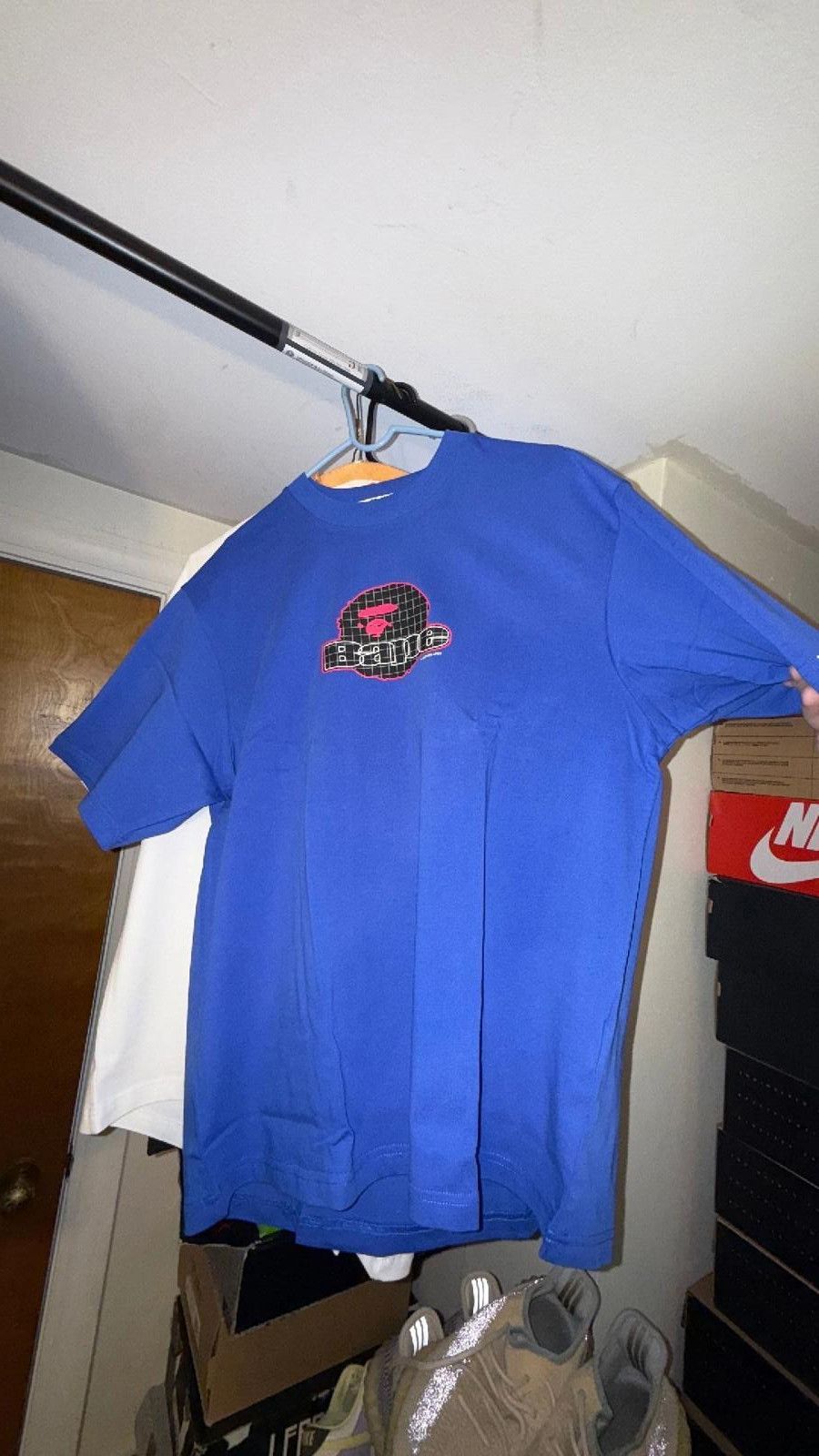 Designer Bape tee blue/red sz S/M/L Size ONE SIZE - 1 Thumbnail