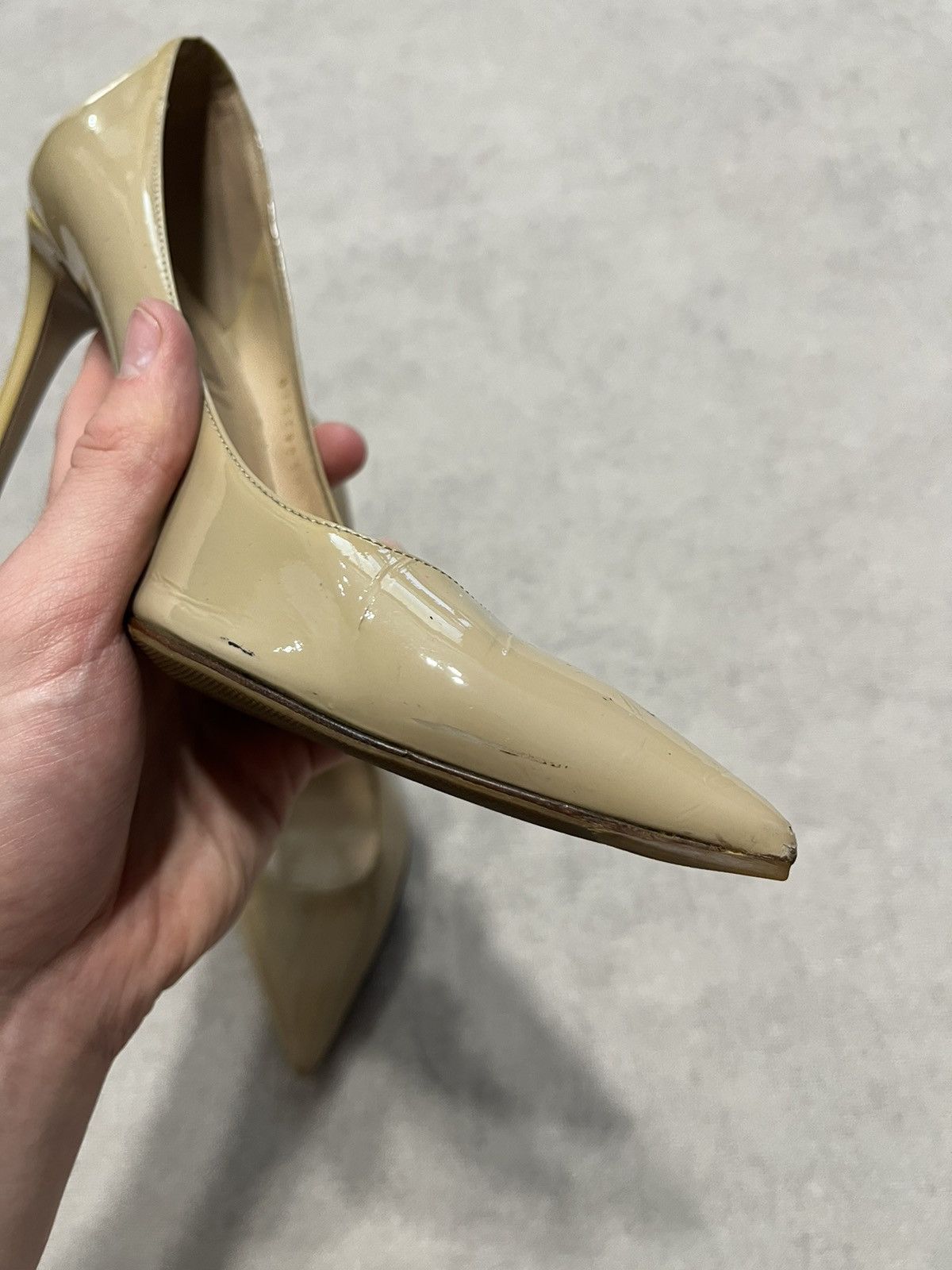 Valentino Valentino Womens Pump Heels Beige Vintage Shoes Sz 39.5 Size US 8.5 / IT 38.5 - 11 Thumbnail