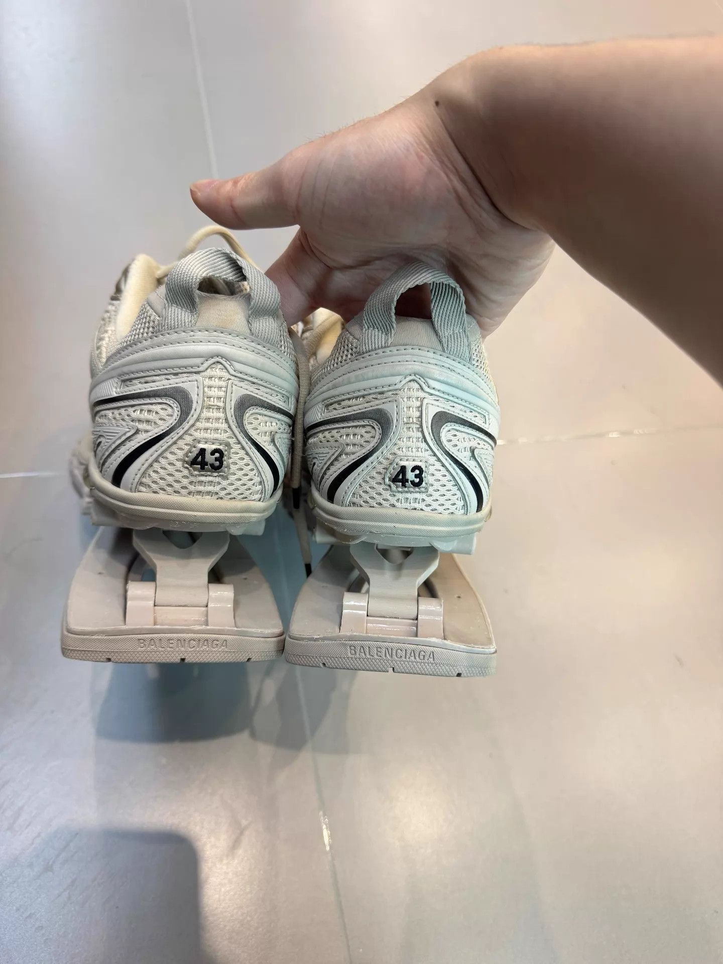 Balenciaga BALENCIAGA X-Pander Spring Shoe Cream 43 Size US 10 / EU 43 - 3 Thumbnail