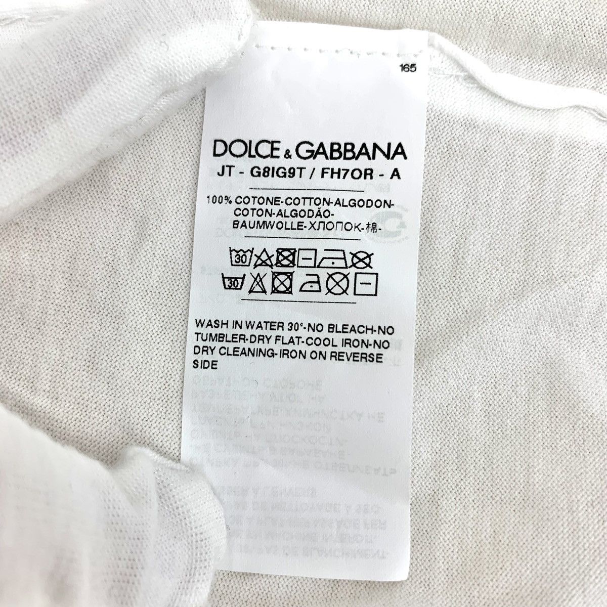 Dolce & Gabbana Dolce & Gabbana Crown Short Sleeve T-shirt K26WX Size US L / EU 52-54 / 3 - 8 Thumbnail