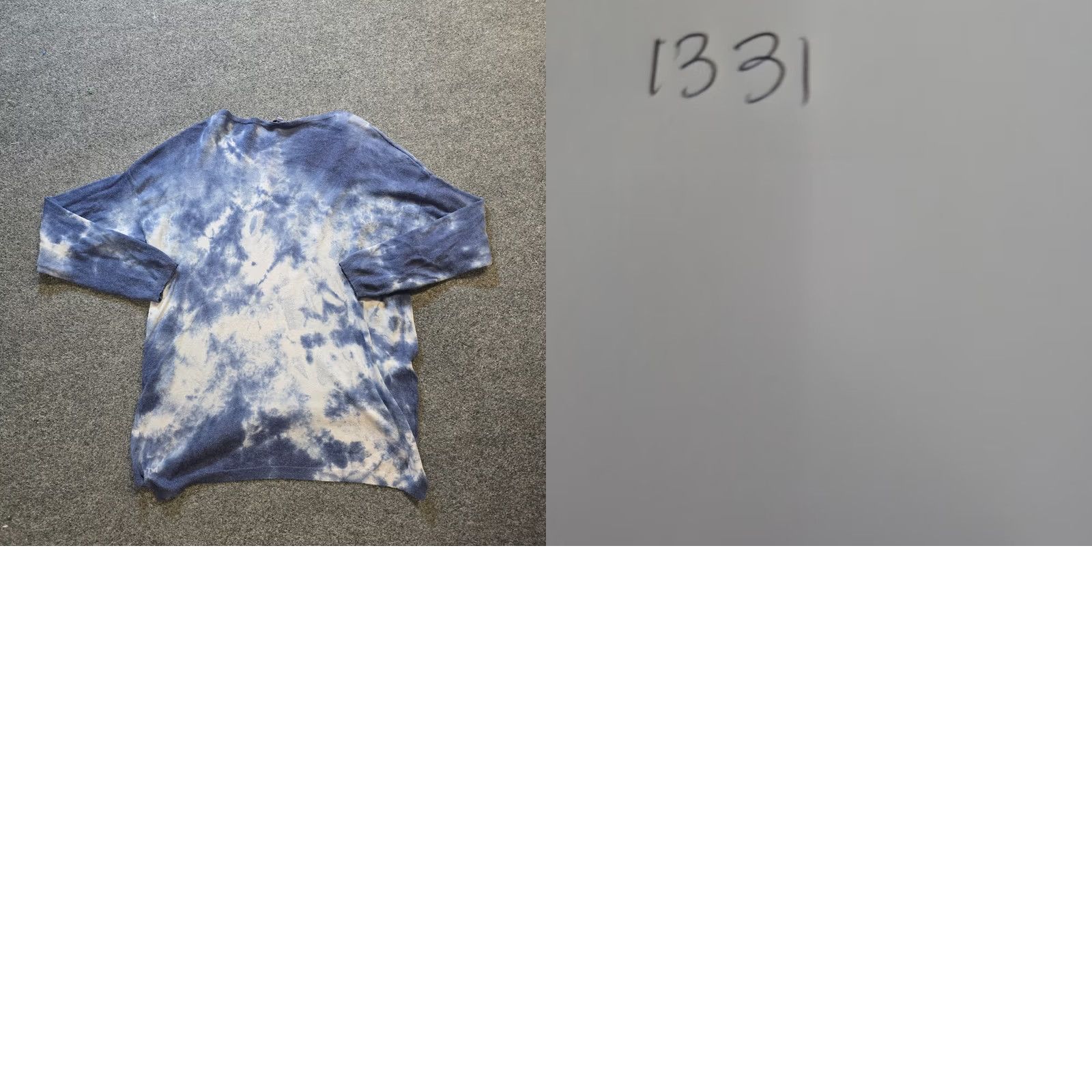 Vintage Tempo Paris Sweater Womens Large Blue Tie Dye Long Sleeve V Neck Casual Pullover Knit Top Size L / US 10 / IT 46 - 8 Thumbnail