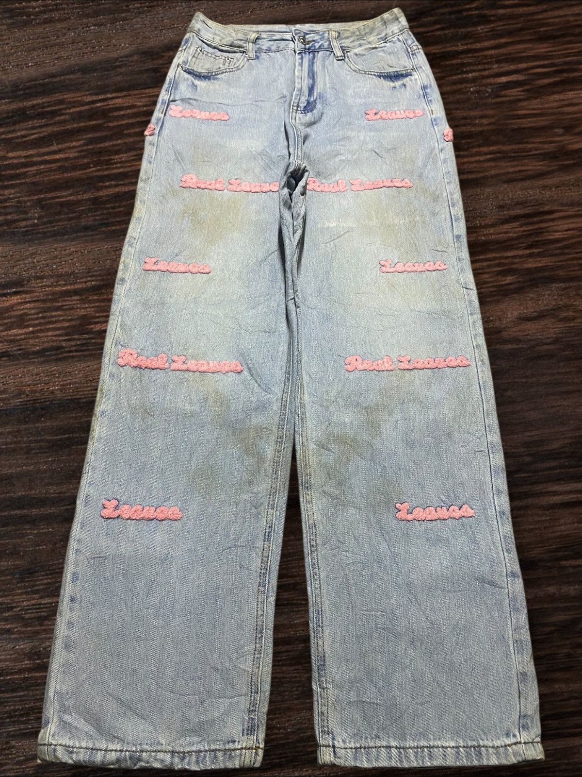 Japanese Brand Pink and blue I.V.I. jeans #festivalvibes Size US 26 / EU 42 - 1 Thumbnail