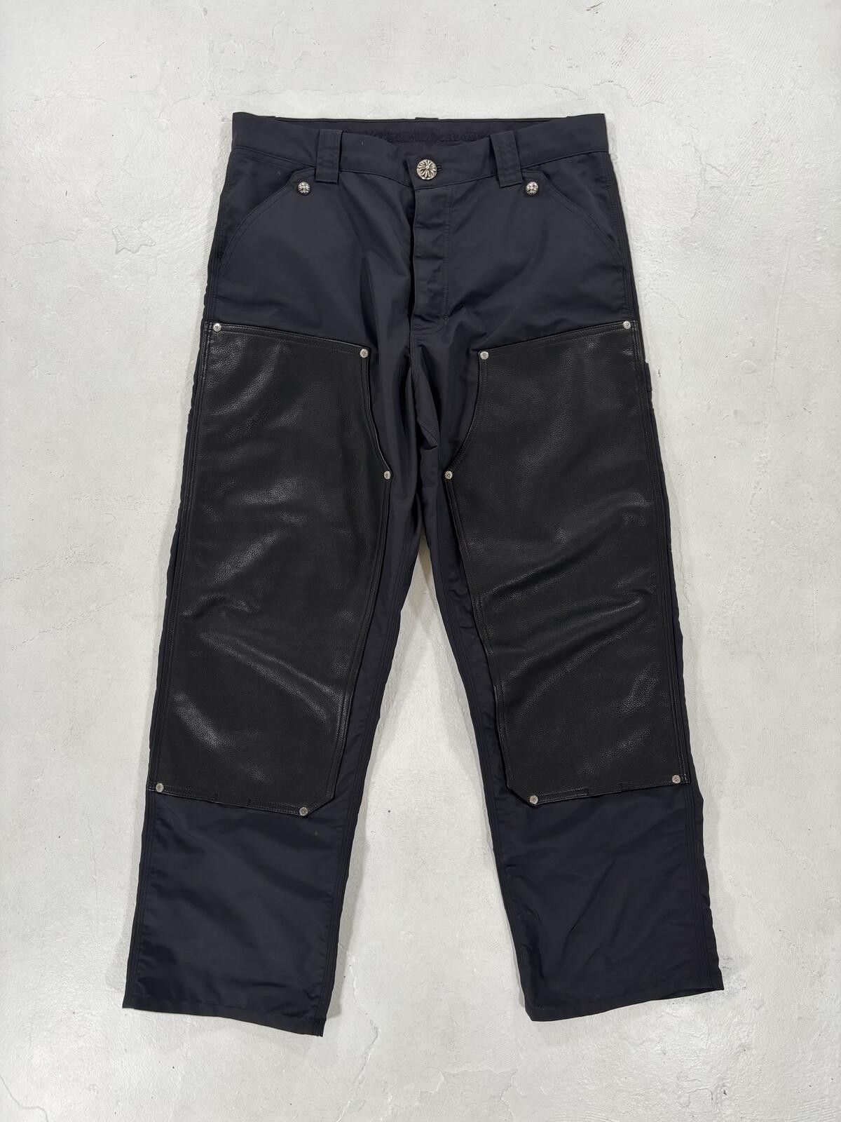 Chrome Hearts Chrome Hearts Nylon Leather Carpenter Double Knees Size US 34 / EU 50 - 1 Thumbnail