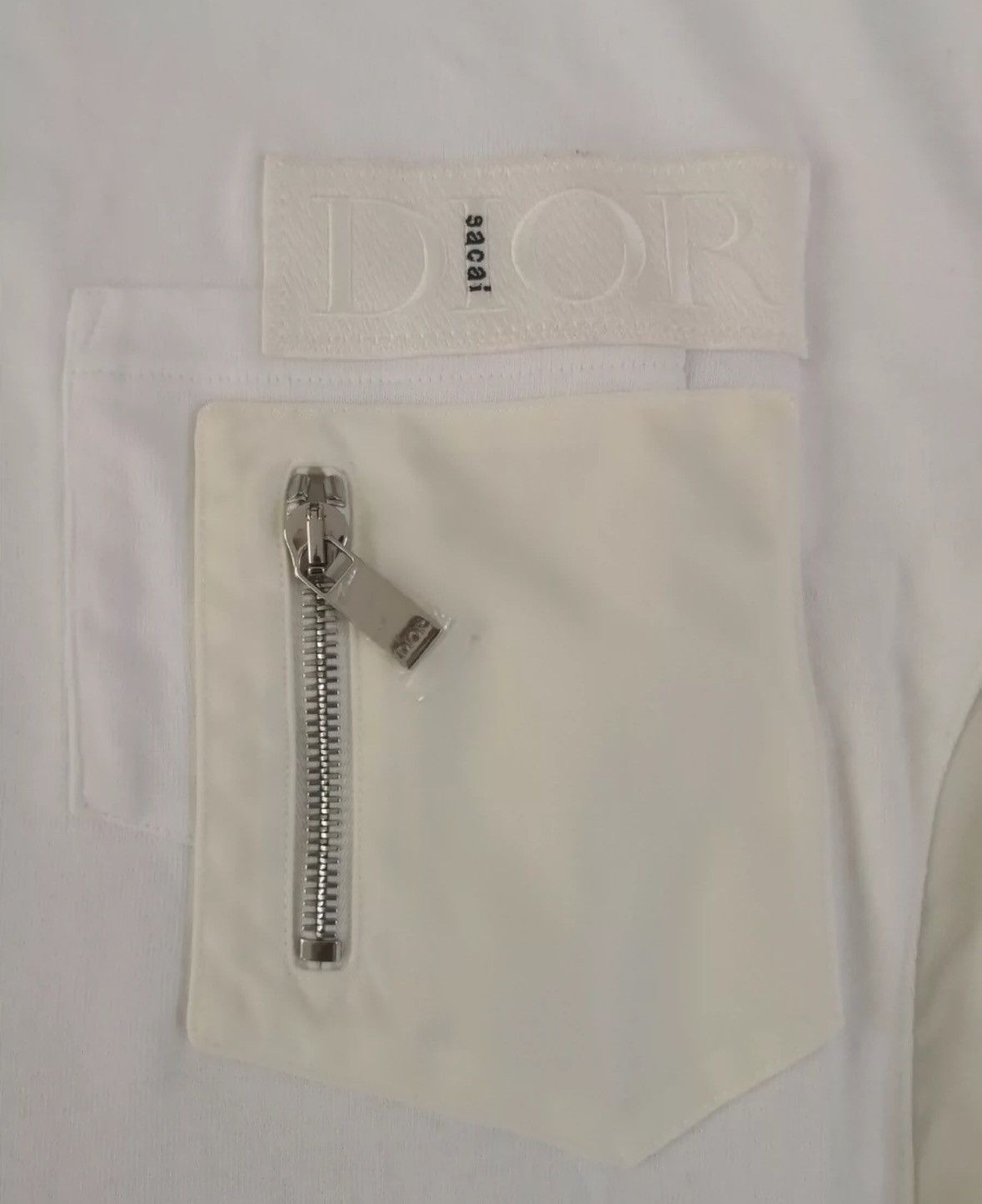 Dior × Sacai Zipper pocket tee Size US L / EU 52-54 / 3 - 3 Thumbnail