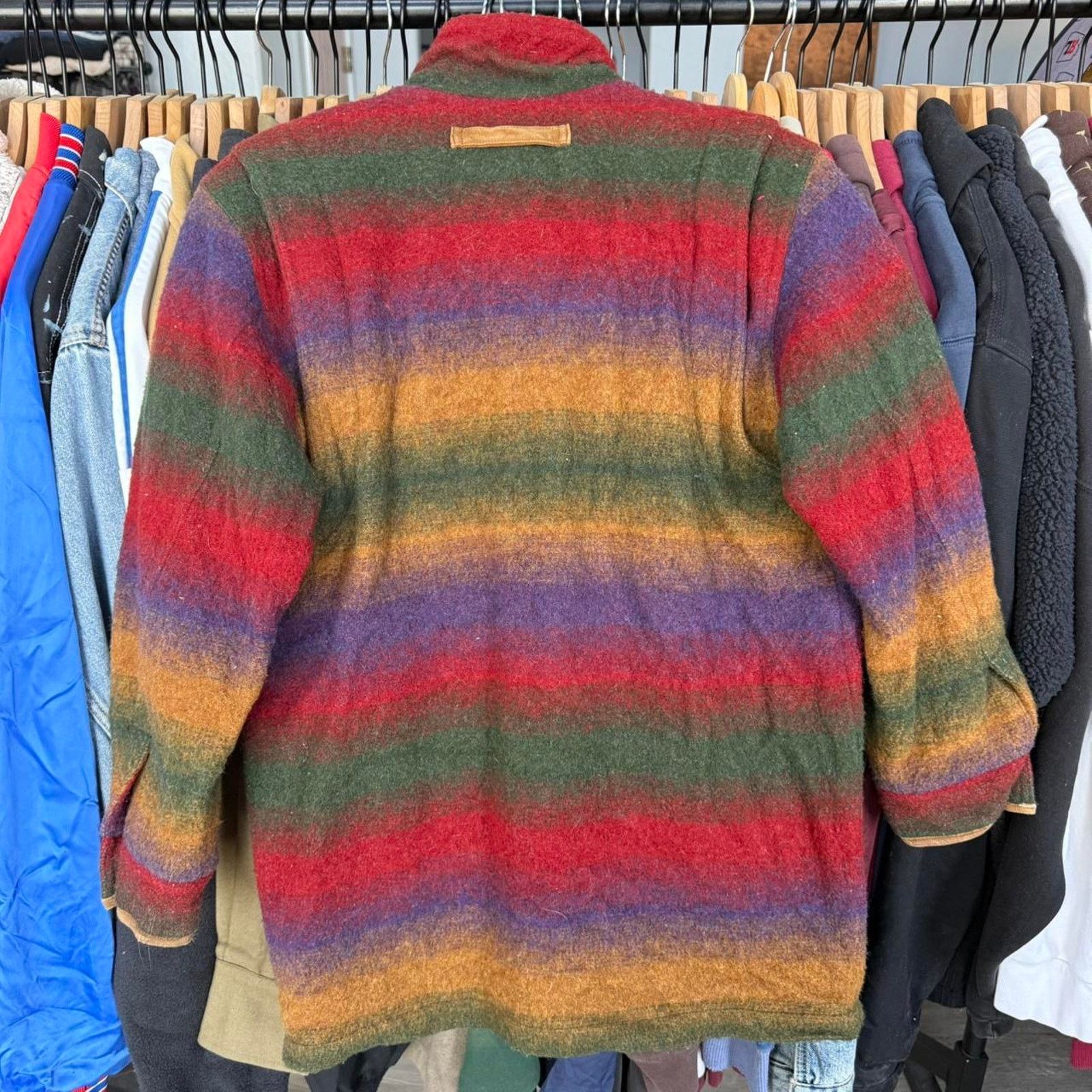 Eddie Bauer Vintage 80s Eddie Bauer Wool Jacket With Western Pattern Size S / US 4 / IT 40 - 7 Thumbnail