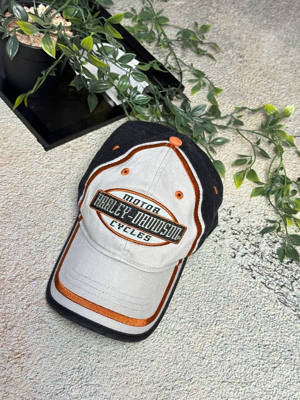 Harley Davidson × Vintage Vintage Harley Davidson Archival Cap Os Y2K Avantgarde Size ONE SIZE - 2 Thumbnail