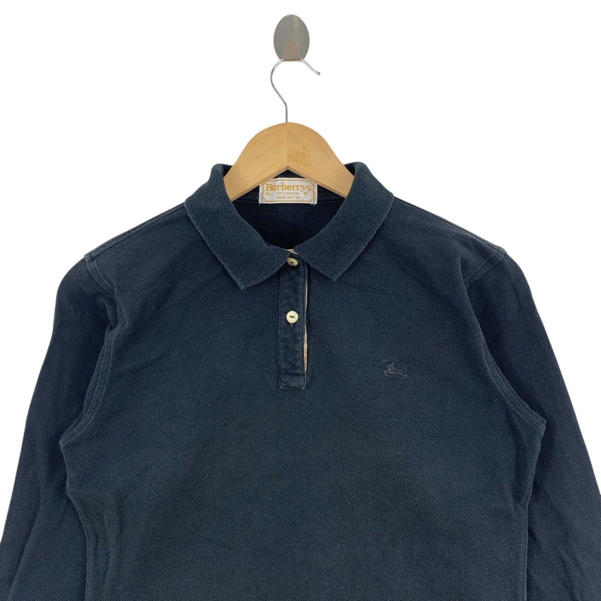 Burberry Vintage 90s BURBERRY OF LONDON Embroidered Collar Tshirt Size XL / US 12-14 / IT 48-50 - 2 Thumbnail