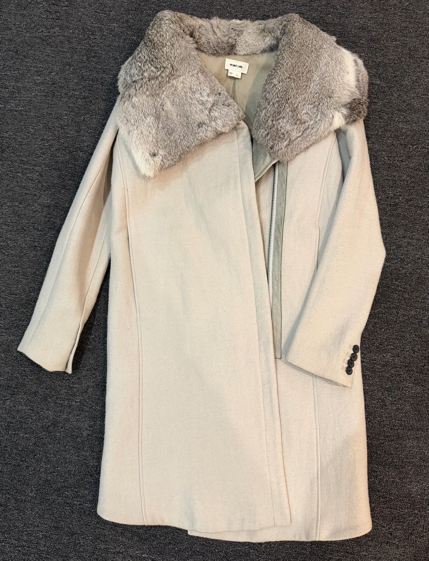 Helmut Lang Helmut Lang Rabbit Fur Coat 2010AW Size S / US 4 / IT 40 - 1 Thumbnail