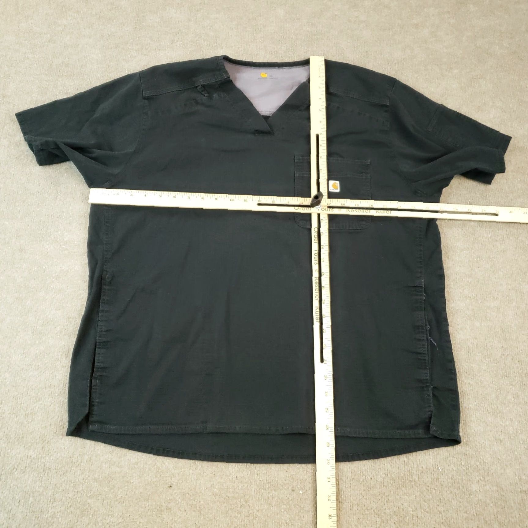 Carhartt Carhartt Shirt Men's XL Black Scrub Top Short Sleeves Pockets Stretch Size US XL / EU 56 / 4 - 2 Thumbnail