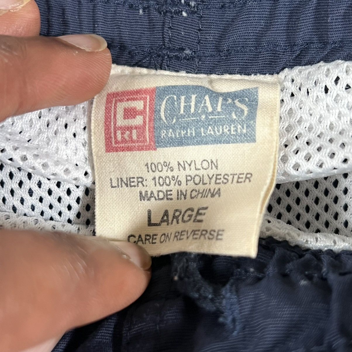Chaps Ralph Lauren VINTAGE Ralph Lauren Chaps Swim Trunks Adult Large Mens Blue Size US 36 / EU 52 - 4 Thumbnail