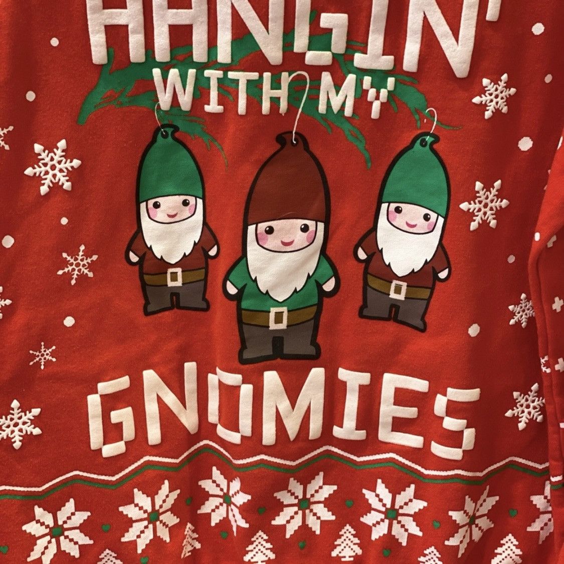 Vintage Retro Ugly Christmas Sweater Sweatshirt Gnomies M Size M / US 6-8 / IT 42-44 - 4 Thumbnail