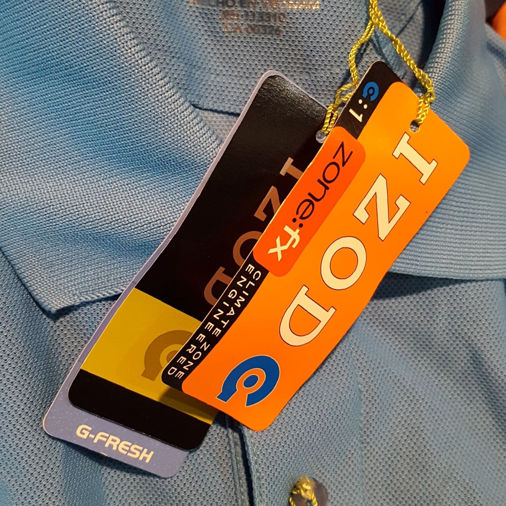 Izod IZOD Antibacterial Breathable Size M Outdoor Collar Polo Golf Shirt Athletic Size US M / EU 48-50 / 2 - 8 Thumbnail
