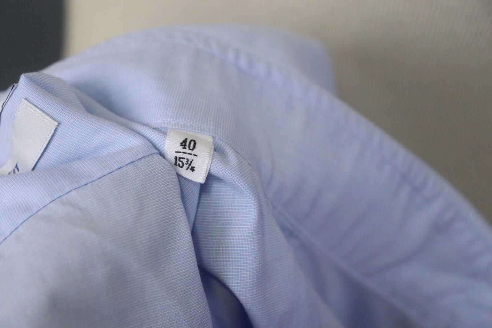 Designer Boggi Blue Cotton Collared Button Front Dress Shirt Size 40 Size 38R - 12 Thumbnail