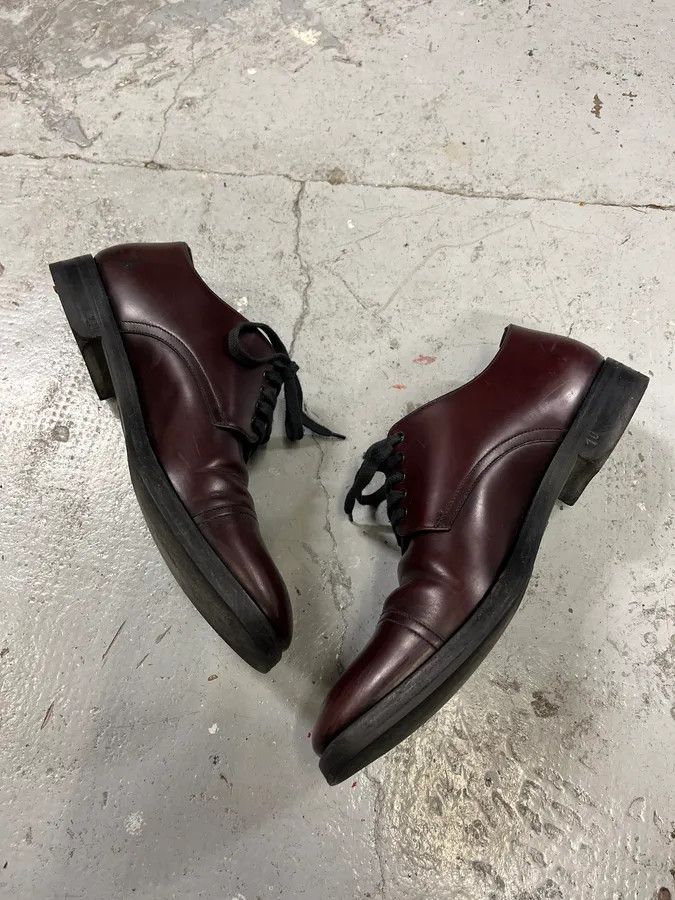 Prada 2000s Prada Burgundy Leather Loafers Size US 11 / EU 44 - 3 Thumbnail