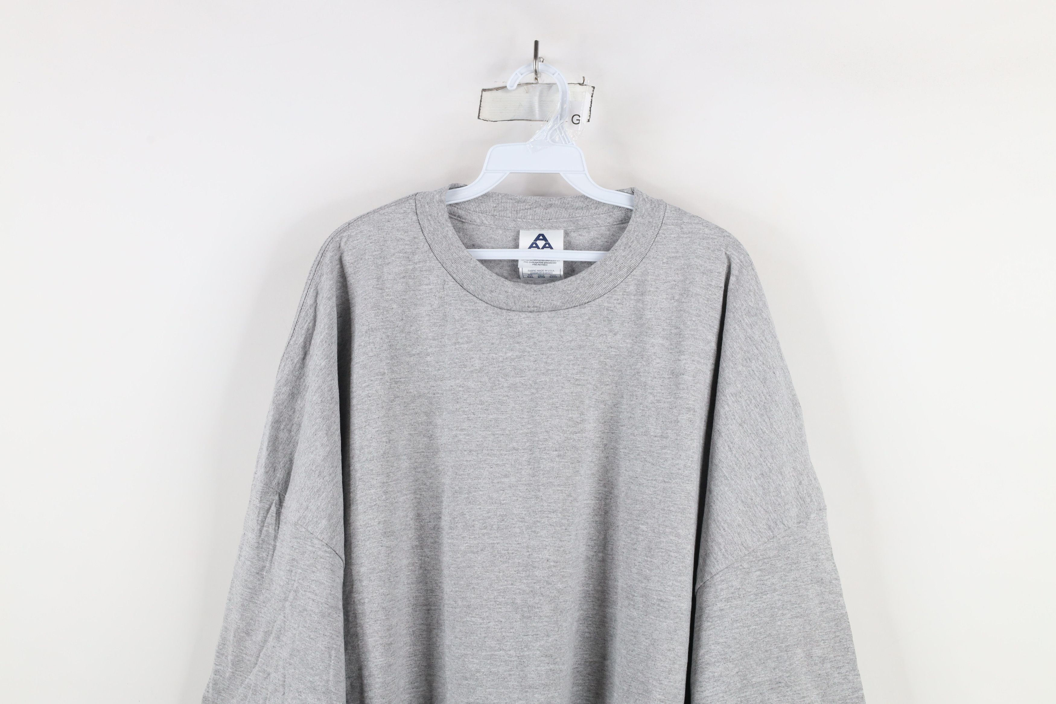 Vintage Vintage 90s Streetwear Short Sleeve T-Shirt Heather Gray Size US XXL / EU 58 / 5 - 2 Thumbnail