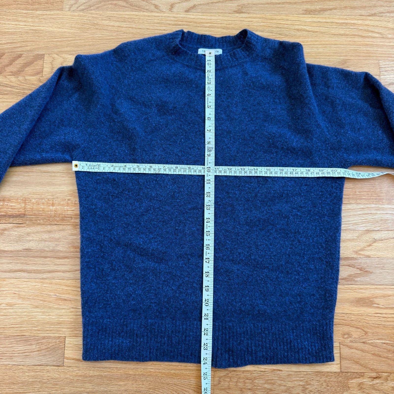 Lady White Co. Lady White Co. Blue Melange Wool Sweater Size US M / EU 48-50 / 2 - 2 Thumbnail