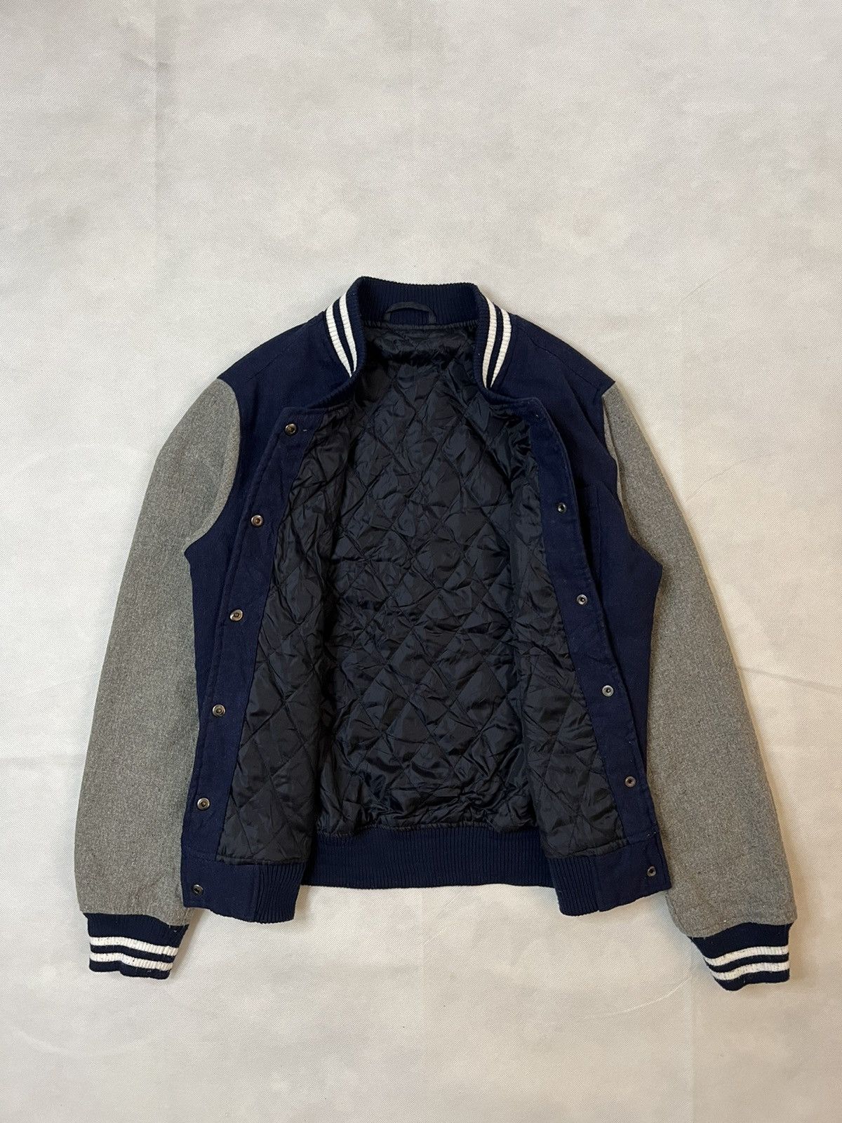 Harris Tweed Harris Tweed Wool Quilted Button Up Varsity Jacket Size US M / EU 48-50 / 2 - 5 Thumbnail