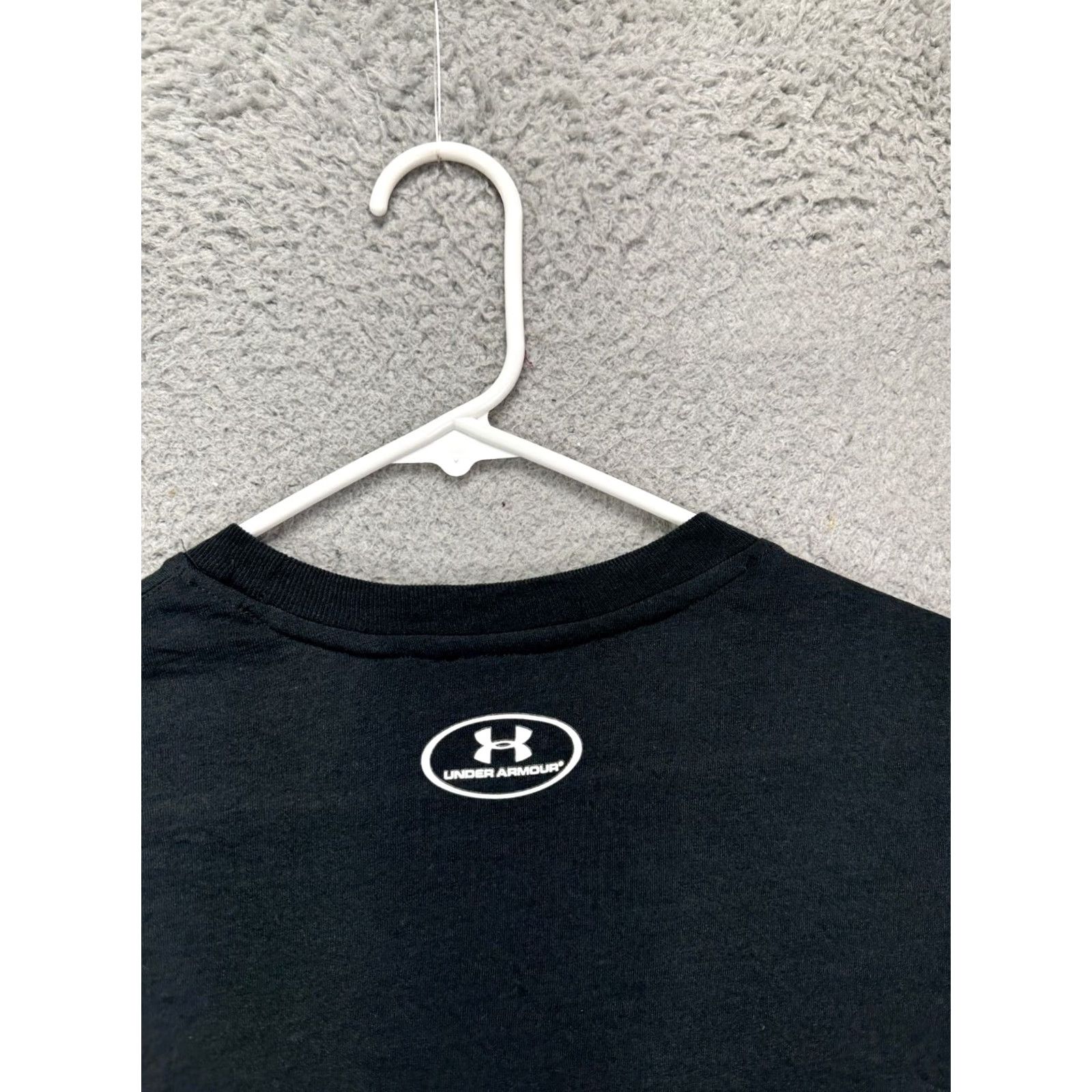Under Armour Under Armour HeatGear Cyclones Tee Shirt Mens Medium Black Athletic Logo Shirt Size US M / EU 48-50 / 2 - 7 Thumbnail