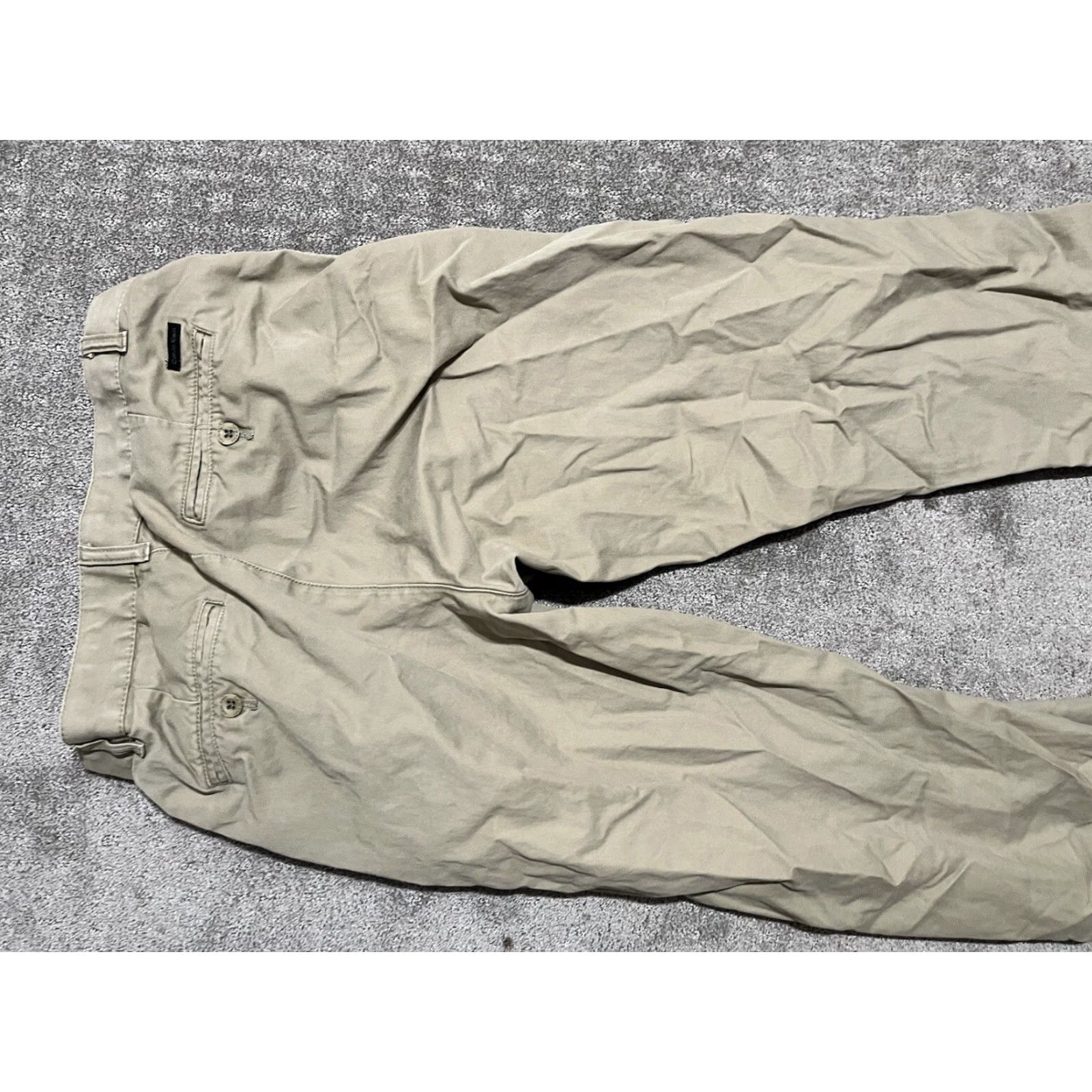 Calvin Klein Calvin Klein Mens Chino Pants Beige Liquid Cotton Twill Straight Size 30x32 Size US 30 / EU 46 - 4 Thumbnail