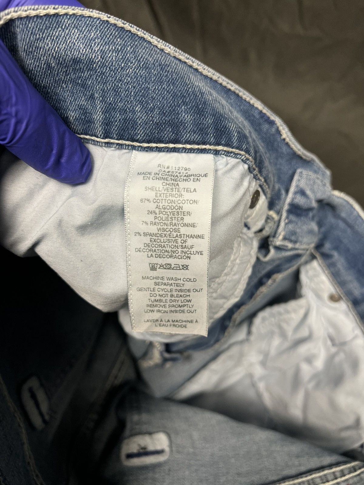 True Religion True Religion Men W34 Geno Relaxed Slim Y2K Light Wash Jeans Size US 34 / EU 50 - 7 Thumbnail