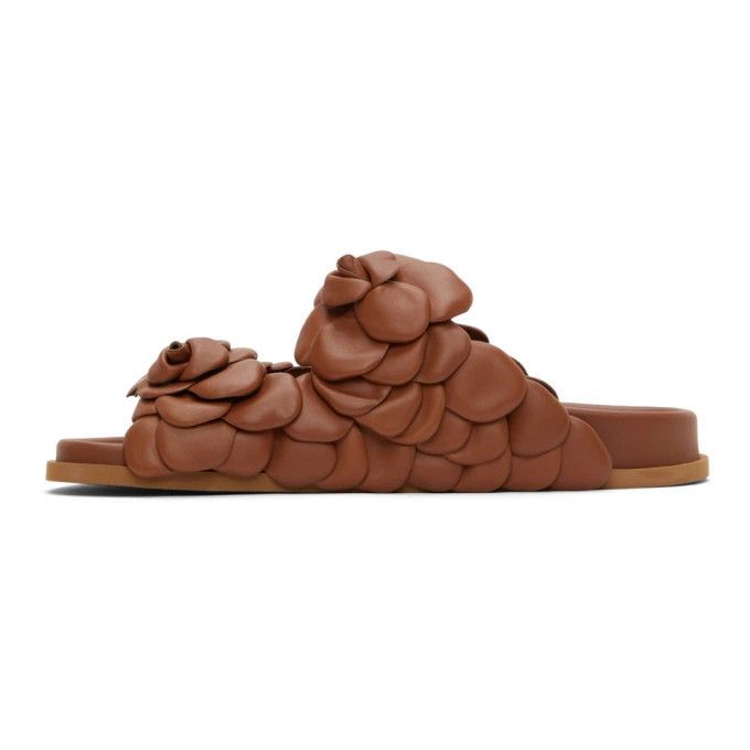 Valentino o1y0525 Leather Slippers in Brown Size US 5 / EU 37 - 2 Thumbnail