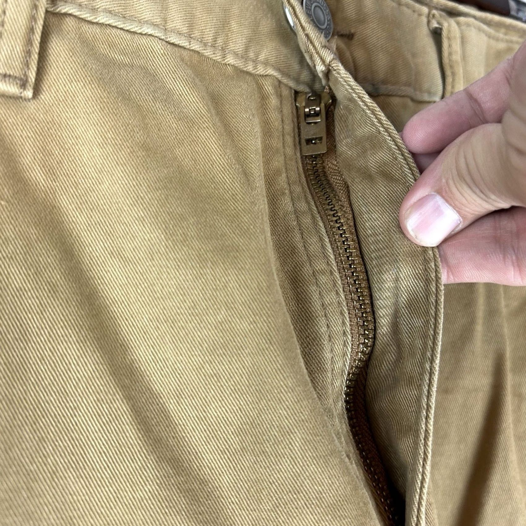 Levi's Levi's 514 Jeans 38x30 Khaki Tan Denim Regular Straight Mens Size US 38 / EU 54 - 6 Thumbnail