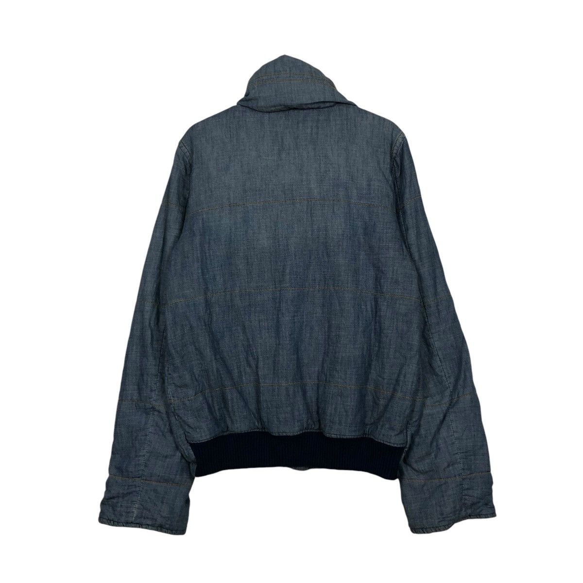 Issey Miyake 🔥CROPPED DENIM BIKER JACKET MERCIBEAUCOUP BLANKET PUFFER Size US M / EU 48-50 / 2 - 10 Thumbnail