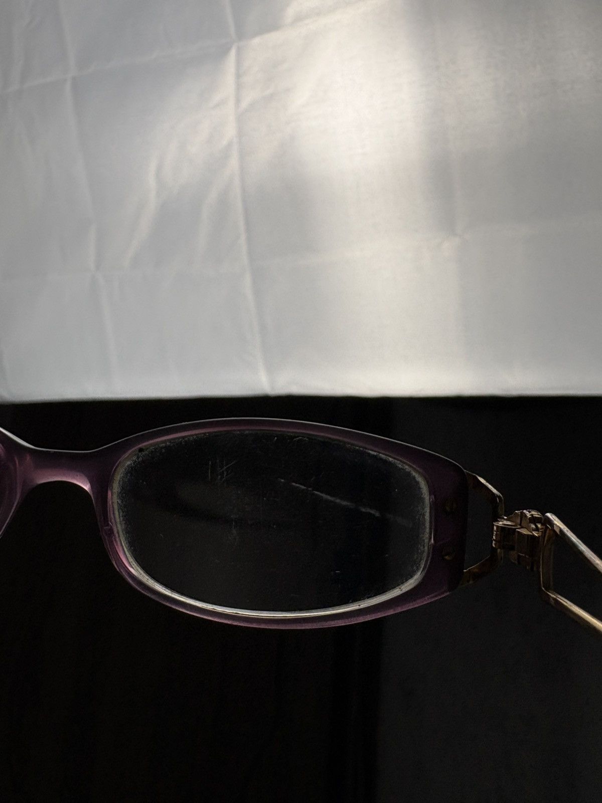 Versace Archive 90s Versace Medusa Purple Rectangular Glasses Italy Size ONE SIZE - 17 Thumbnail