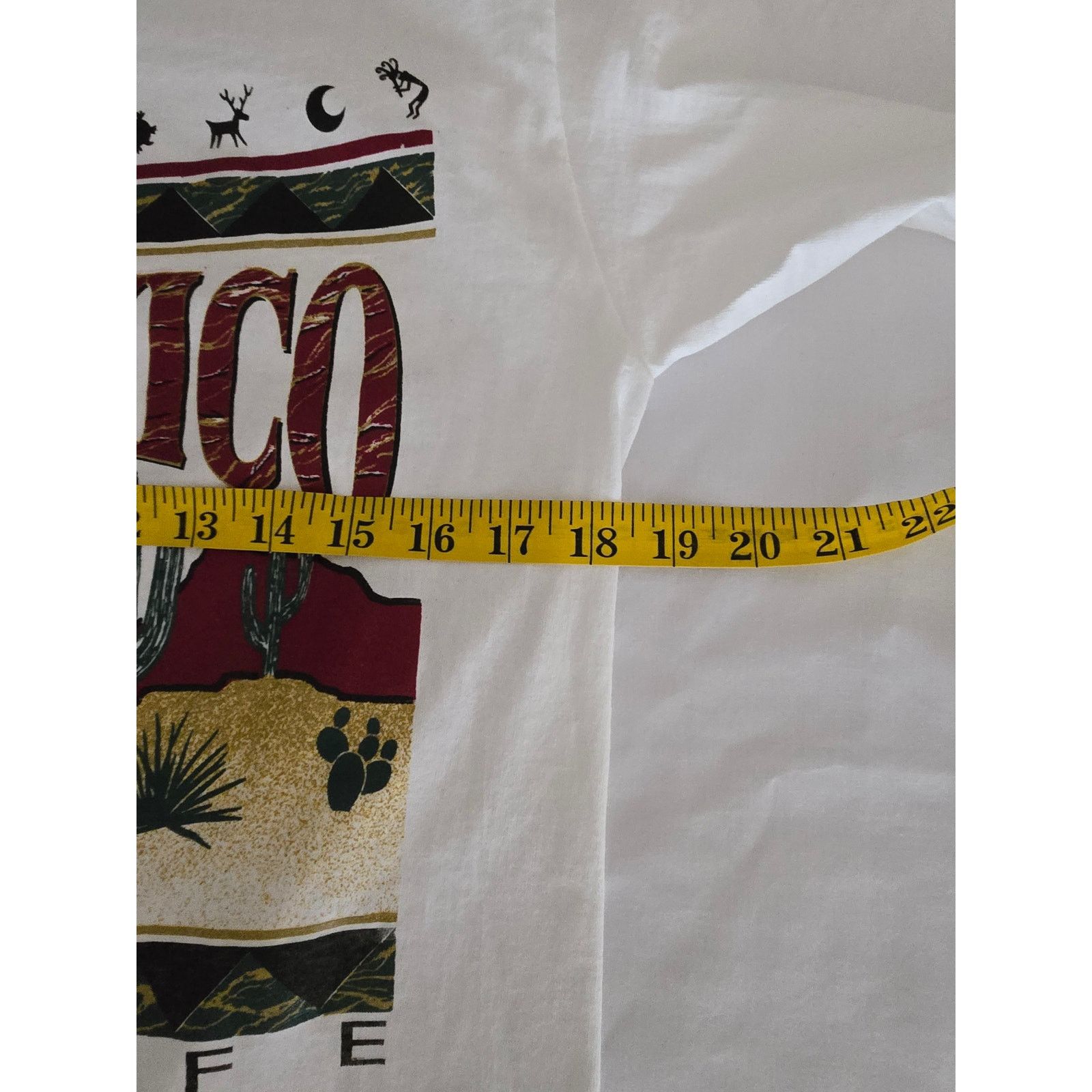 Jerzees × Vintage Vintage Test Print White New Mexico Floral Door Country Tee Size US M / EU 48-50 / 2 - 11 Thumbnail