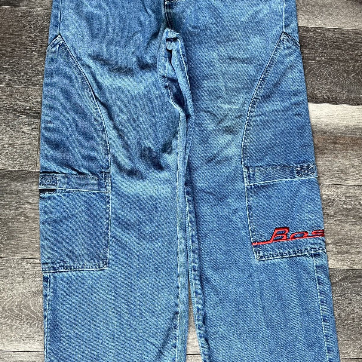 Vintage Vintage 90s Boss Baggy Skater Multi Pocket Denim Jeans 31x32 Size US 31 - 7 Thumbnail