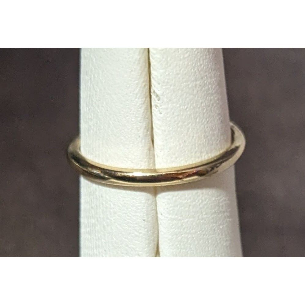 Other Minimalist Gold Tone Clear Single Gemmed Ring Size 6 3/4 Size ONE SIZE - 5 Thumbnail