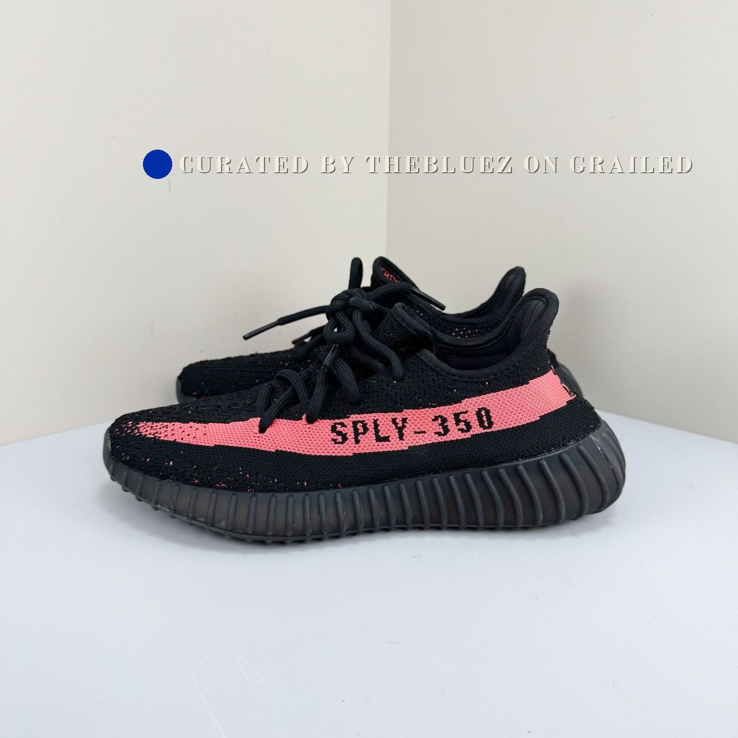 Yeezy Adidas Yeezy 350v2 Black Pink Size US 7.5 / IT 37.5 - 1 Thumbnail