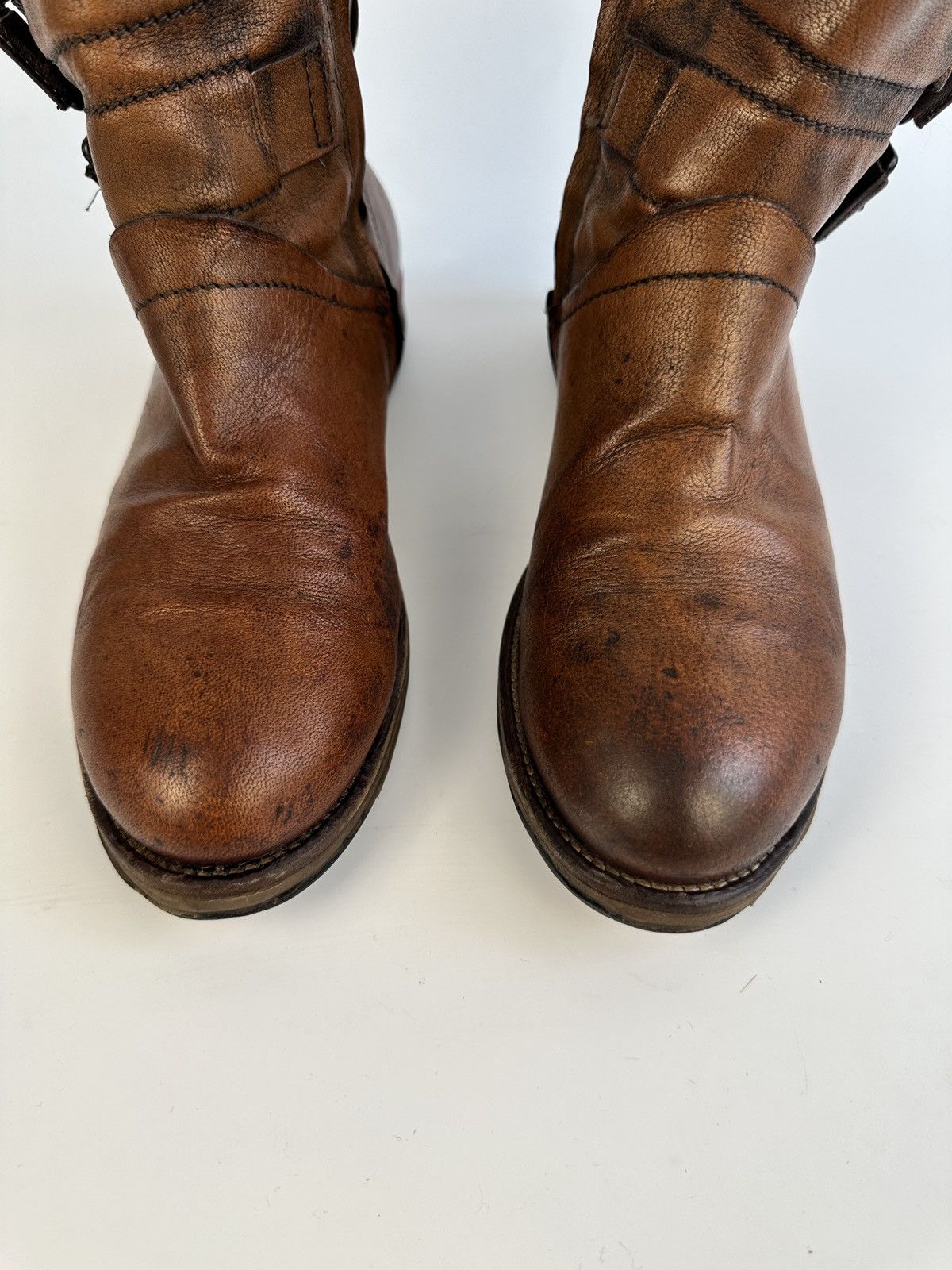 A.S.98 Airstep A.S.98 Pelle Boots Stivali Donna Taglia Biker Moto Size US 9 / IT 39 - 5 Thumbnail
