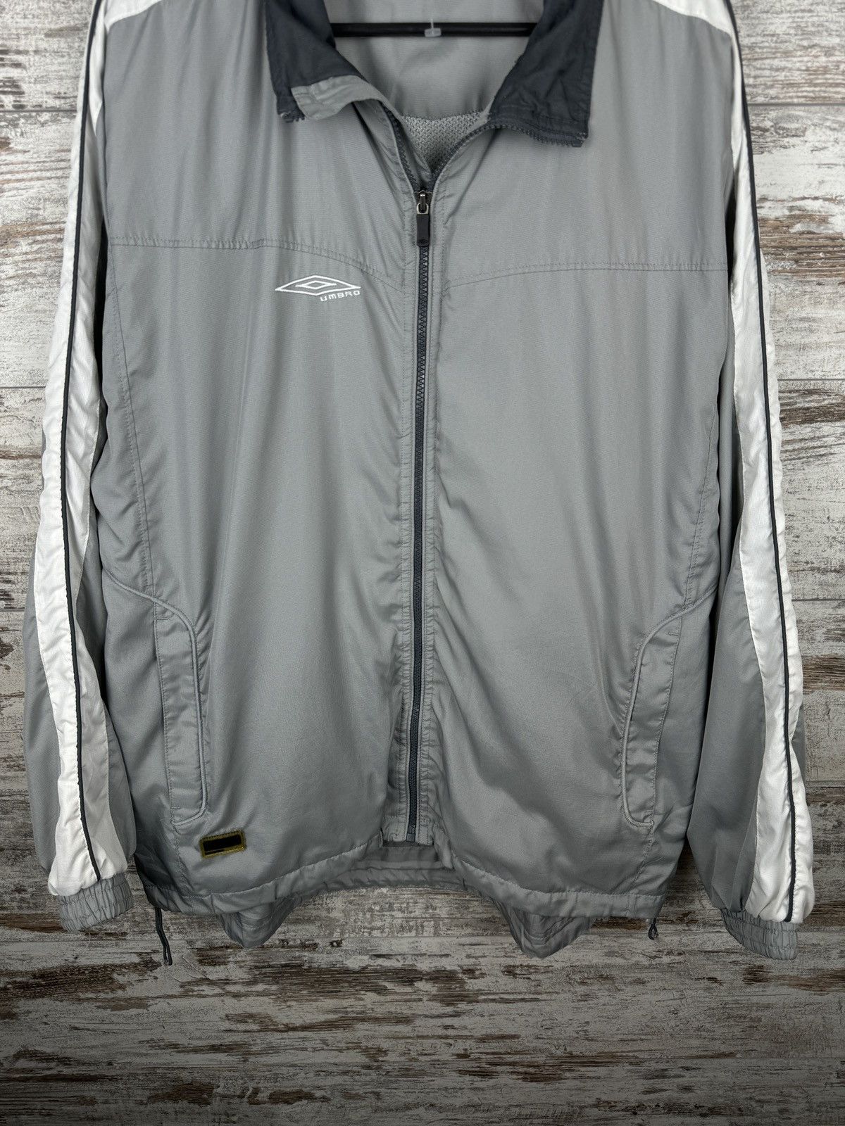 Umbro × Vintage Mens Vintage Umbro Track Jacket Olympic Y2K drill rare 90s Size US L / EU 52-54 / 3 - 4 Thumbnail