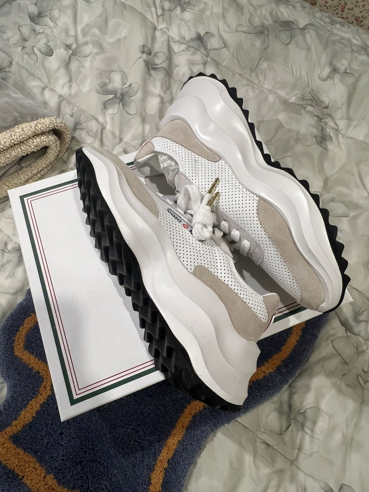 Casablanca Mens Atlantis Off-White Sneaker Size US 10 / EU 43 - 4 Thumbnail