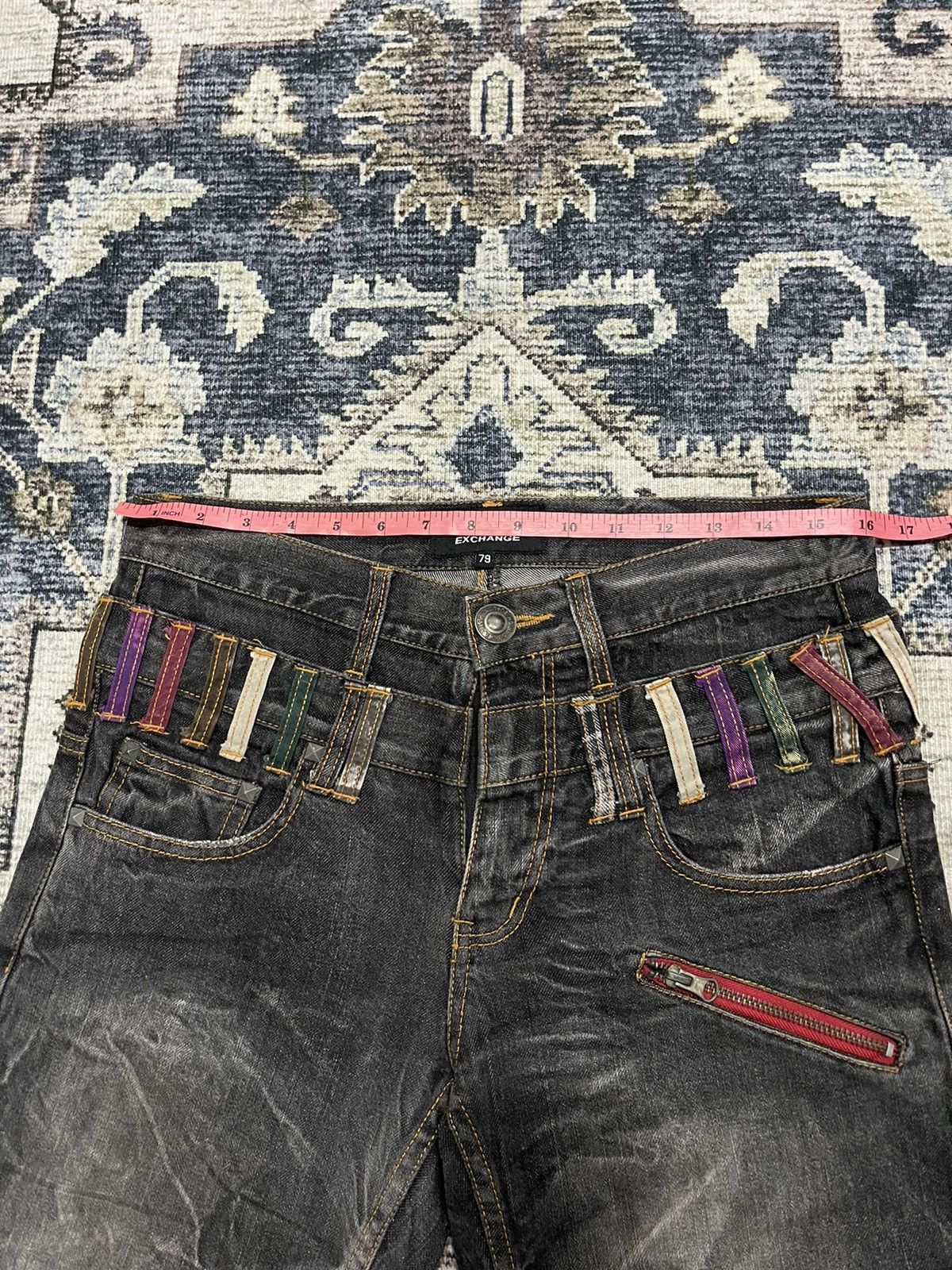 If Six Was Nine × Vintage Vintage BARCEDOS Exchange 3/4 Cropped Acid Wash Denim Pants Size US 32 / EU 48 - 14 Thumbnail