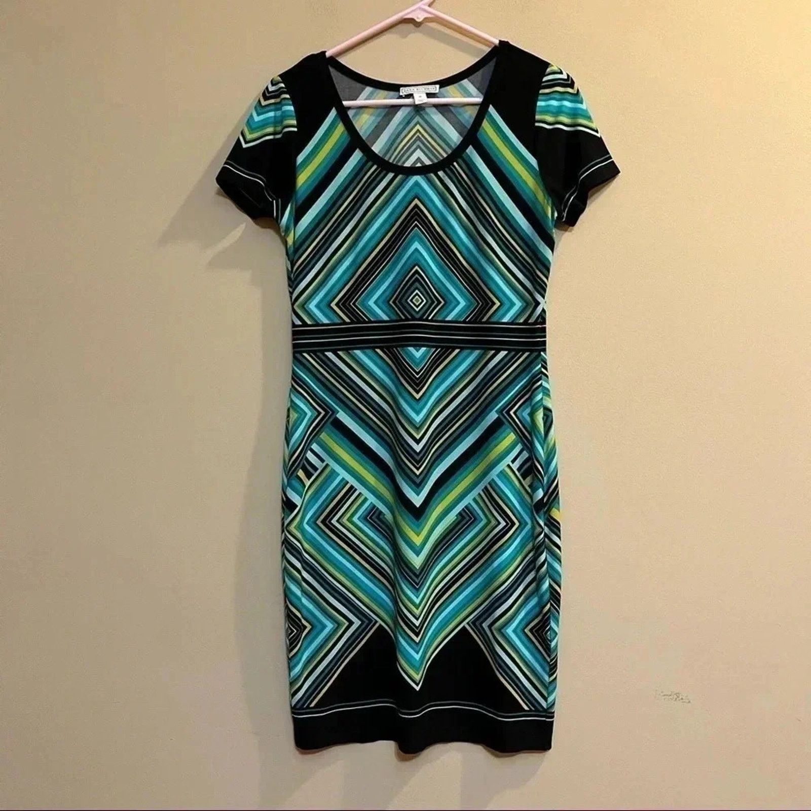 Other Dana Buchman Size 8 Retro Design Knee Length Pencil Dress Size M / US 6-8 / IT 42-44 - 1 Thumbnail