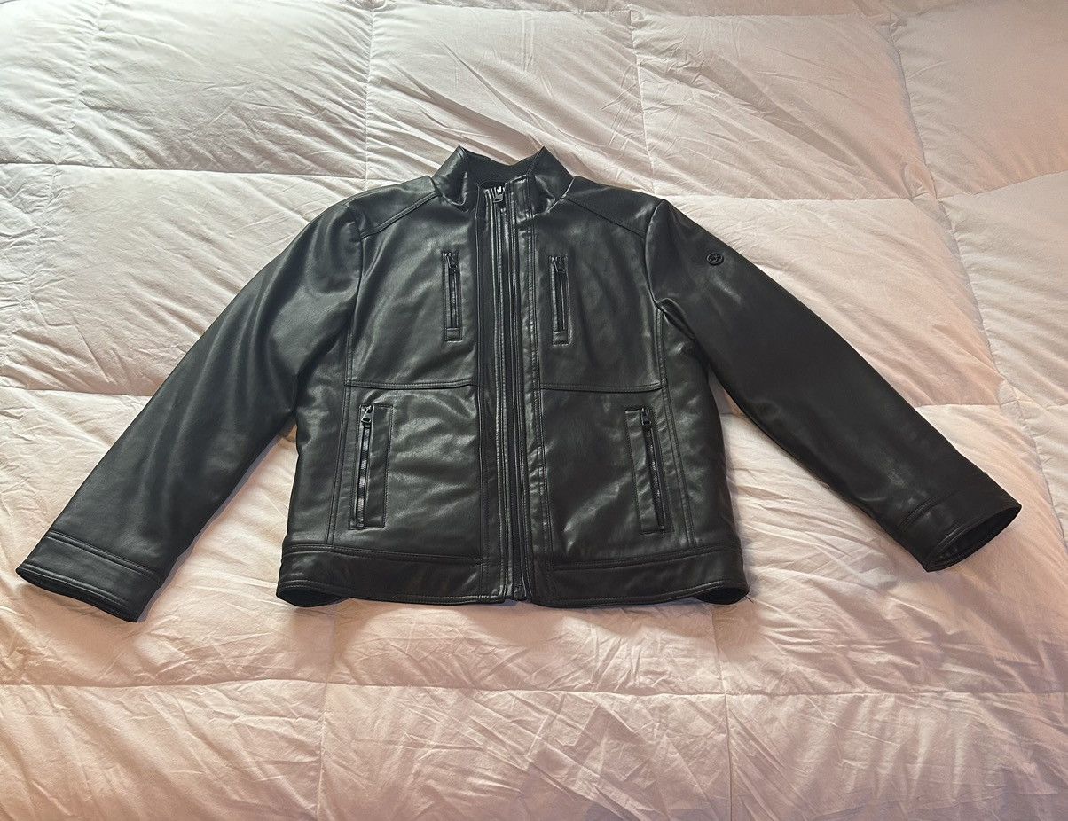 Calvin Klein Lined Leather Jacket