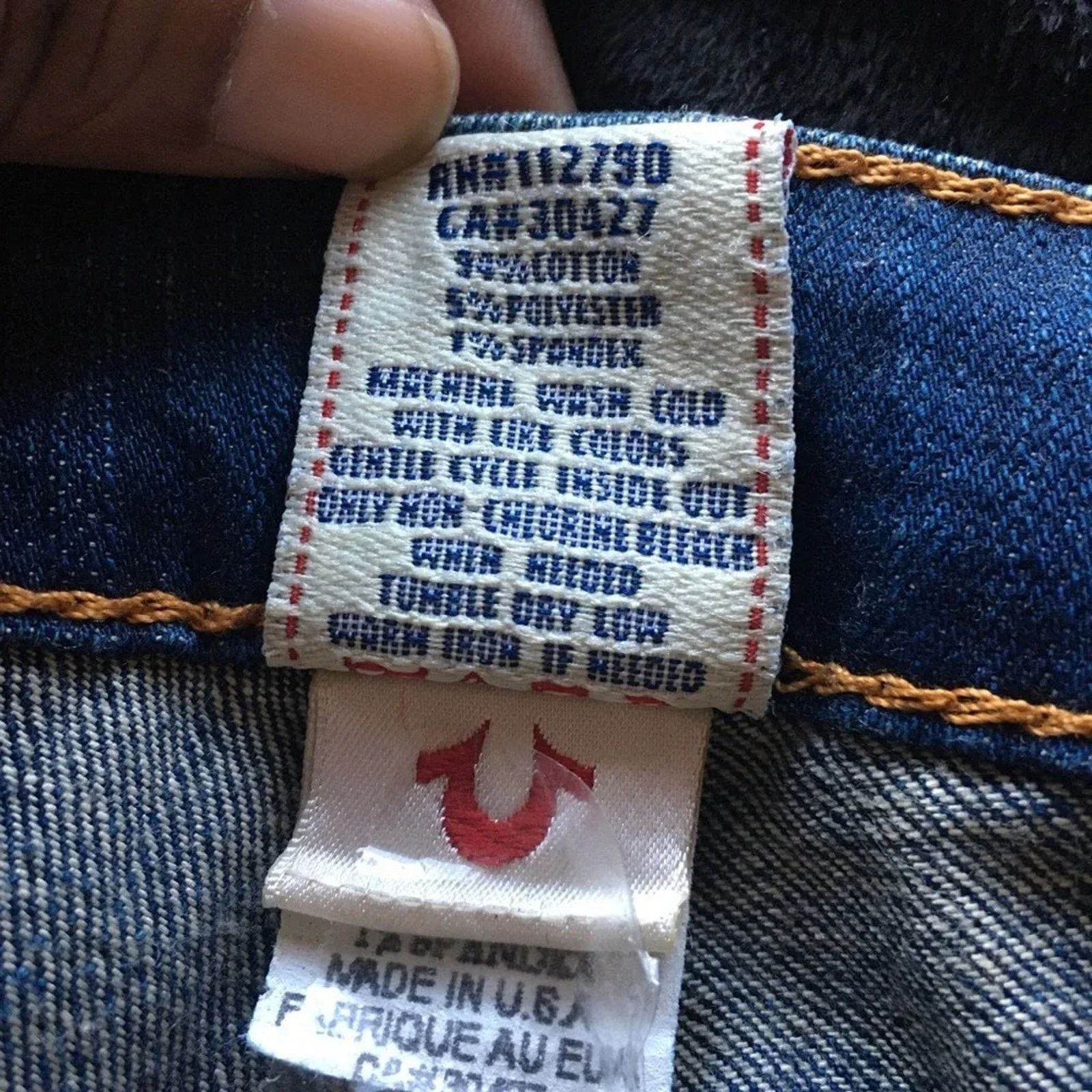 True Religion True Religion Y2K vintage Raegan flare leg jeans, size 28 Size 28" / US 6 / IT 42 - 15 Thumbnail