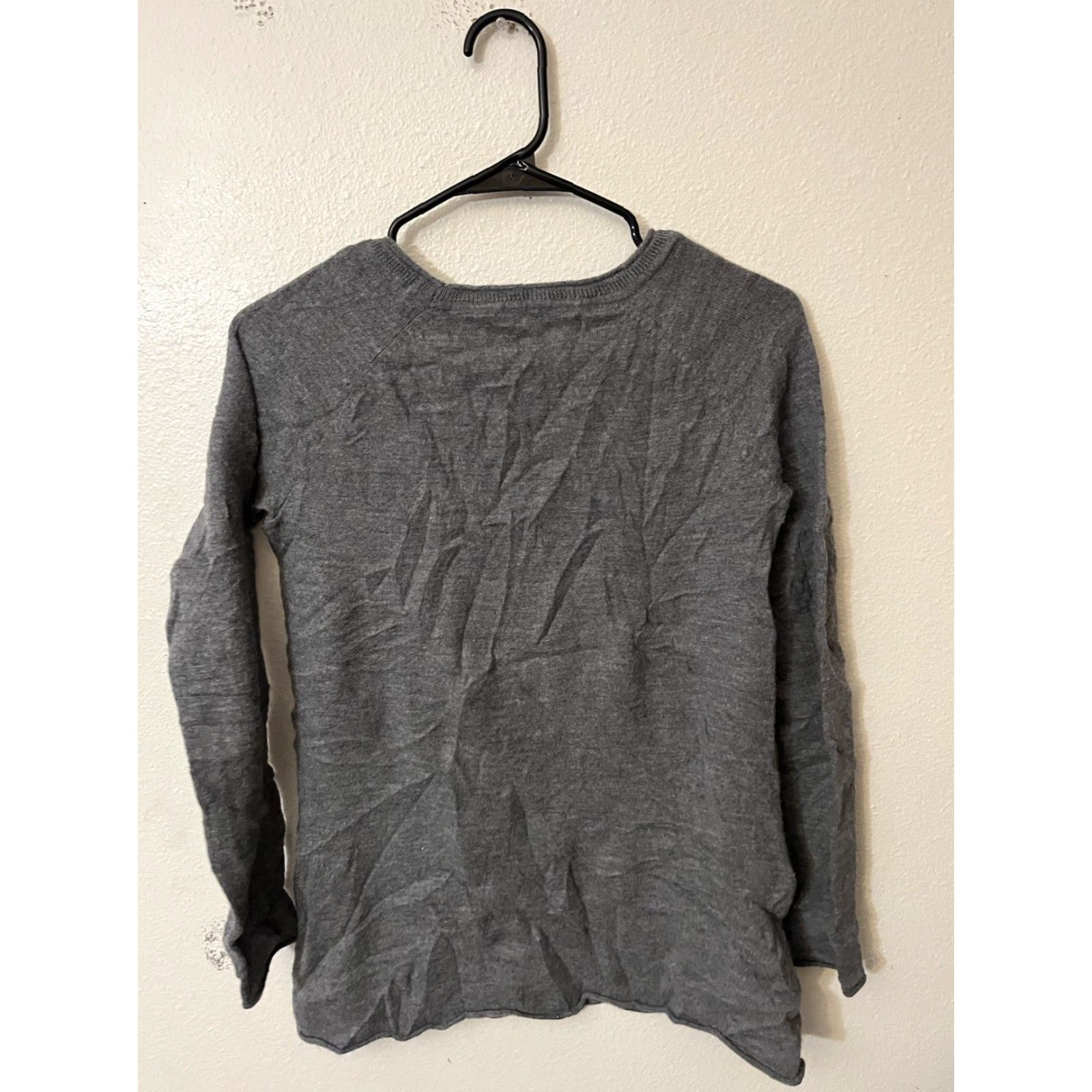 Vintage Max Studio Sweater Women's M Gray Merino Wool Long Sleeve Pullover Extra Fine Size M / US 6-8 / IT 42-44 - 3 Thumbnail