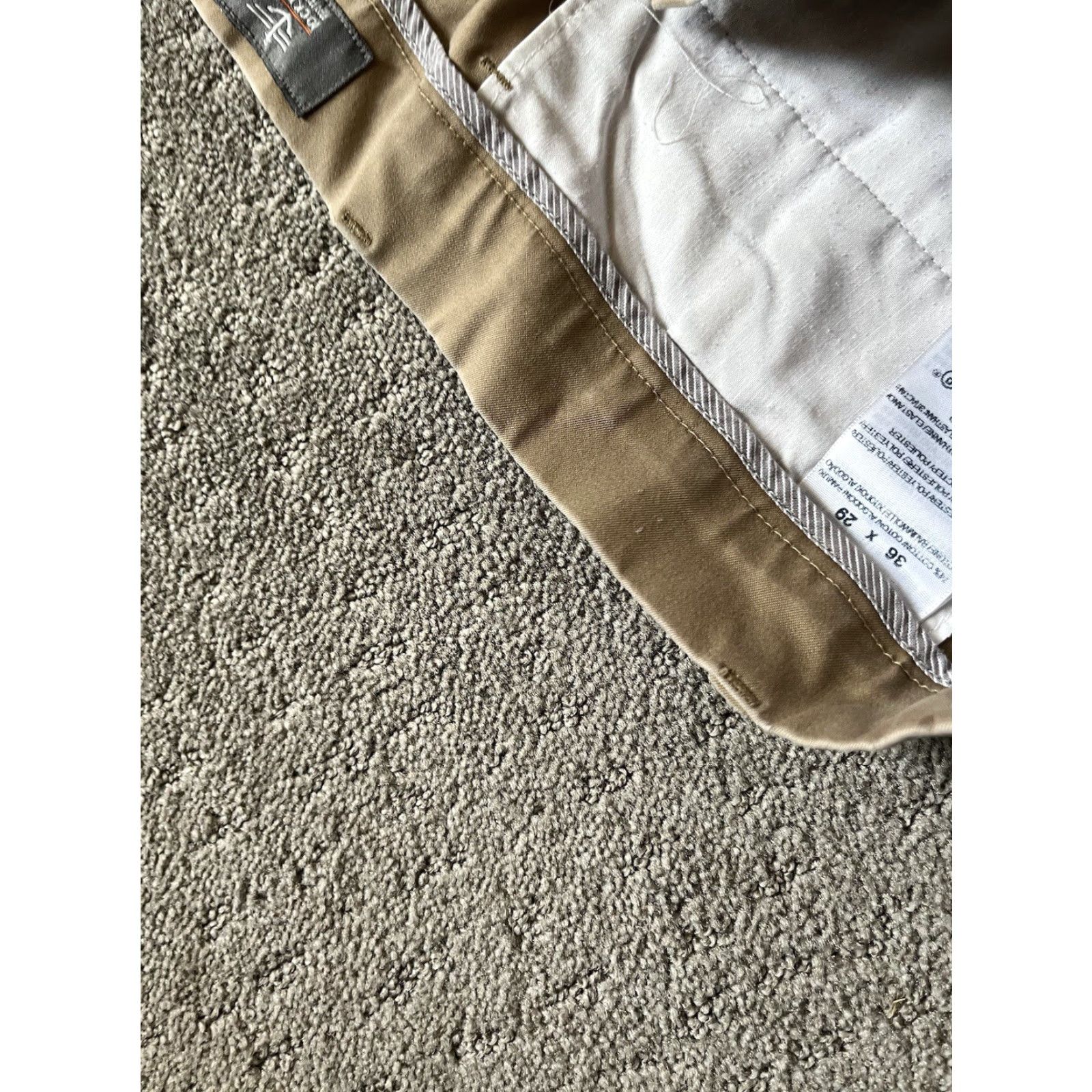 Dockers DOCKERS Pants Chinos Flat Front Classic Fit Beige 36x29 Men Regular 100% cotton Khaki Beige Solid Vintage? No. Size US 36 / EU 52 - 6 Thumbnail